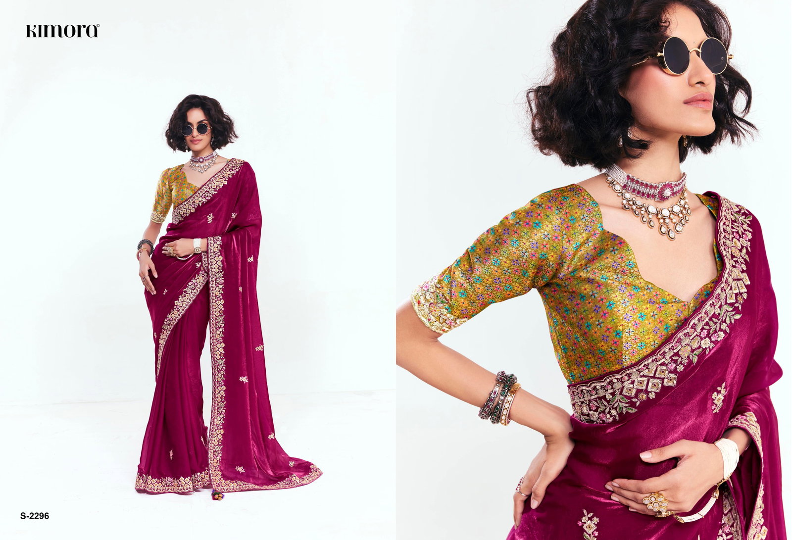 KIMORA DEEWANGI VOL 33 SERIES 2291 -2301 FANCY PARTY WEAR SAREE 6