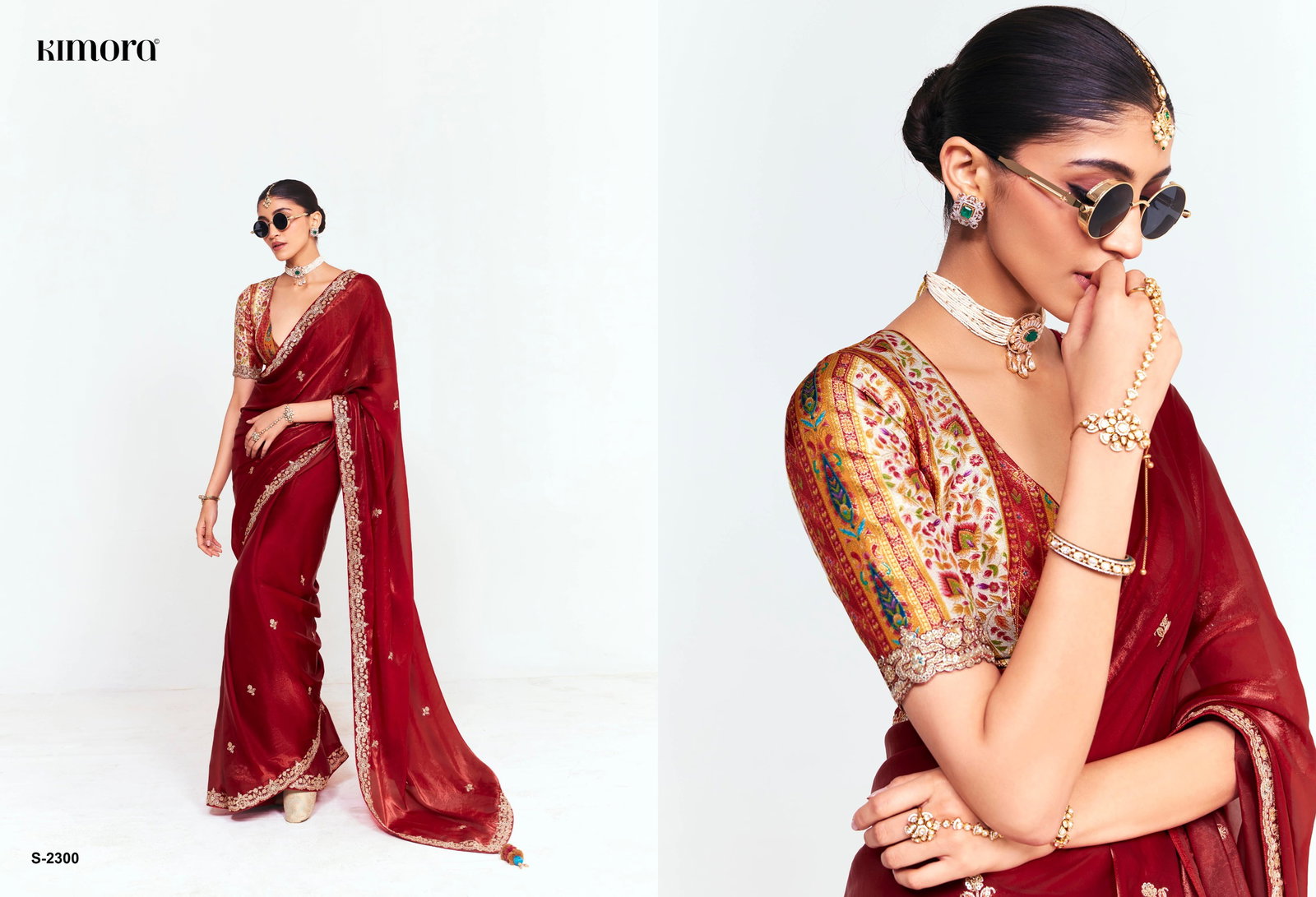 KIMORA DEEWANGI VOL 33 SERIES 2291 -2301 FANCY PARTY WEAR SAREE 2