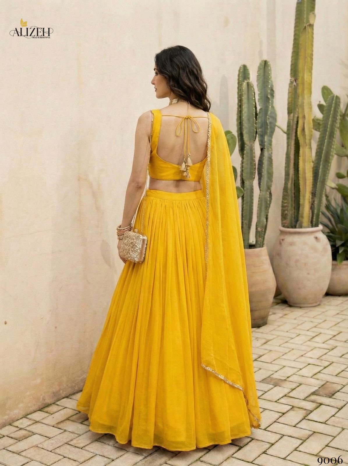 ALIZEH PRESENT BEAUTIFUL READYMADE LEHENGA CHOLI SERIES 9006-9007 5