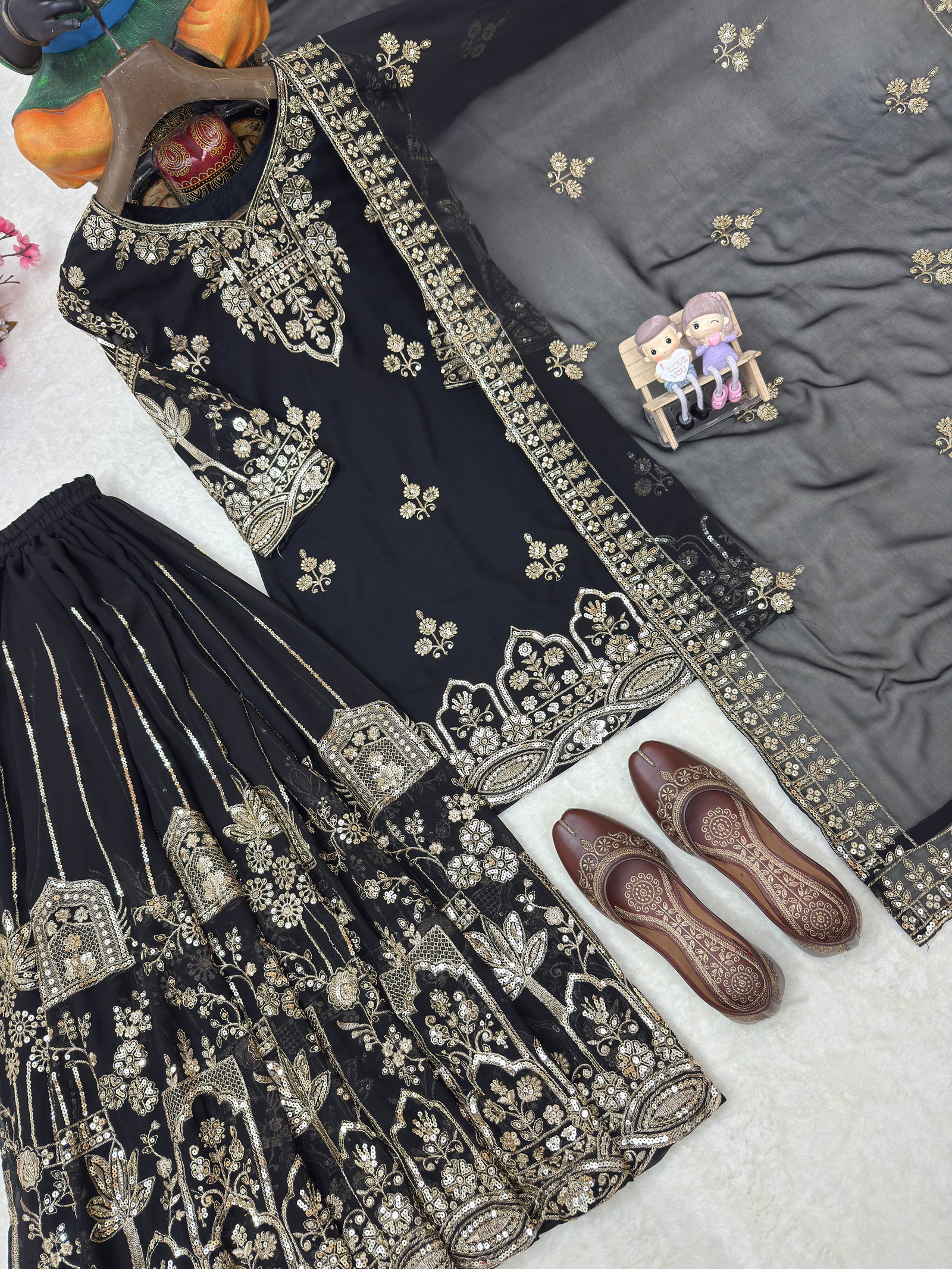 LC PRESENT PREMIUM READYMADE KURTI PLAZZO SET SERIES 1458 11