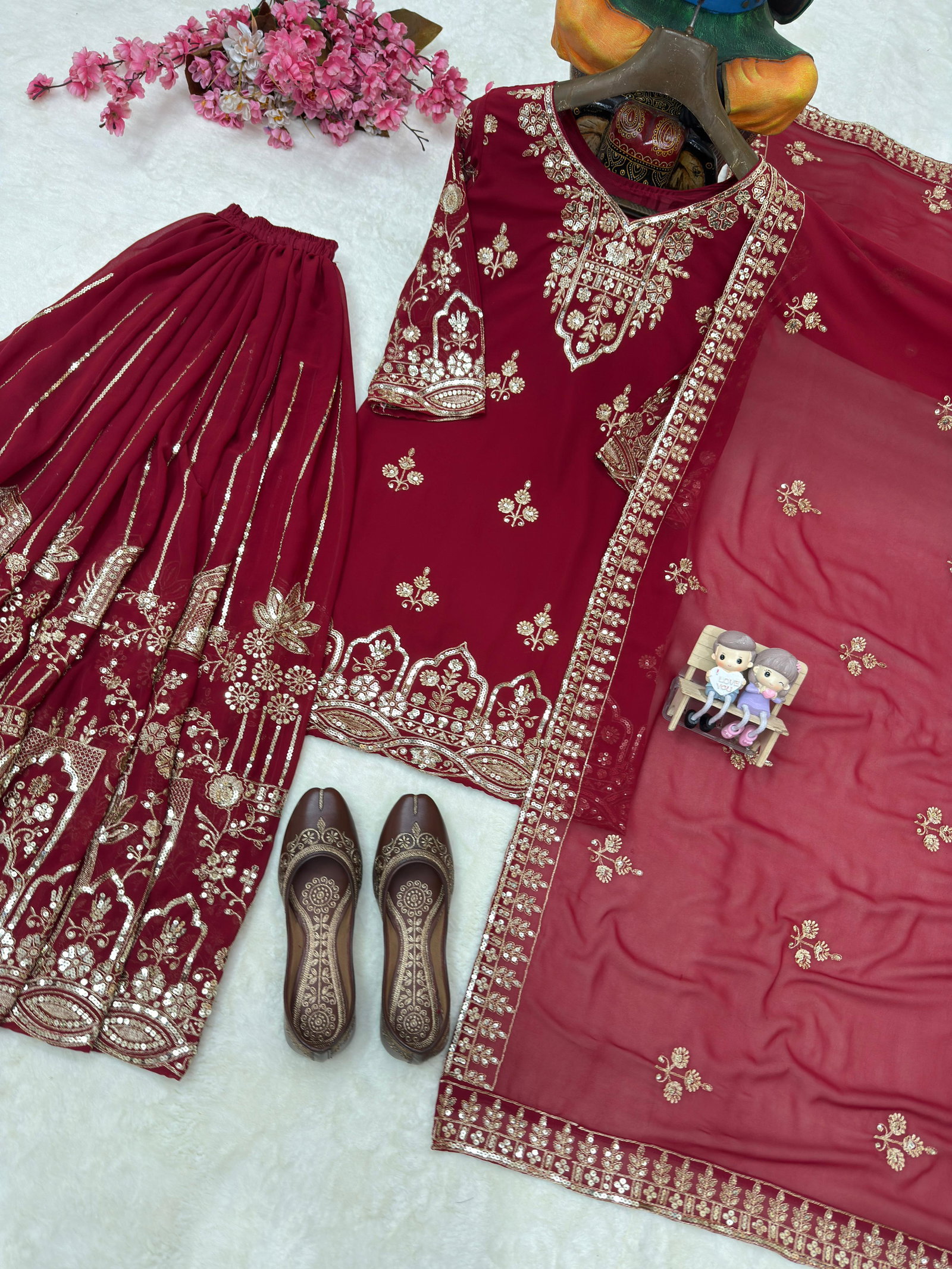 LC PRESENT PREMIUM READYMADE KURTI PLAZZO SET SERIES 1458 22