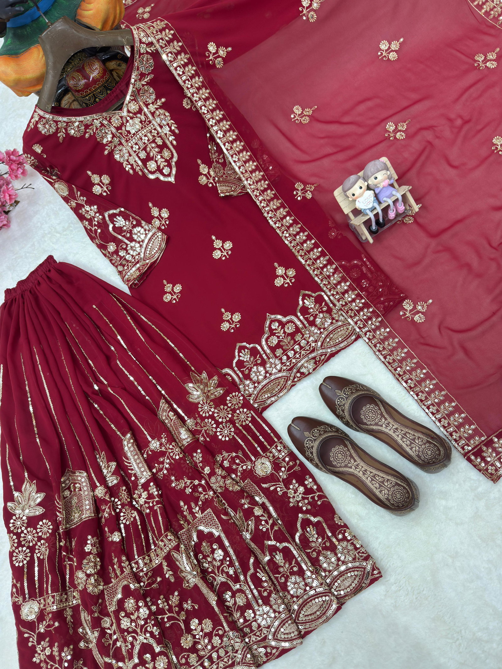 LC PRESENT PREMIUM READYMADE KURTI PLAZZO SET SERIES 1458 23