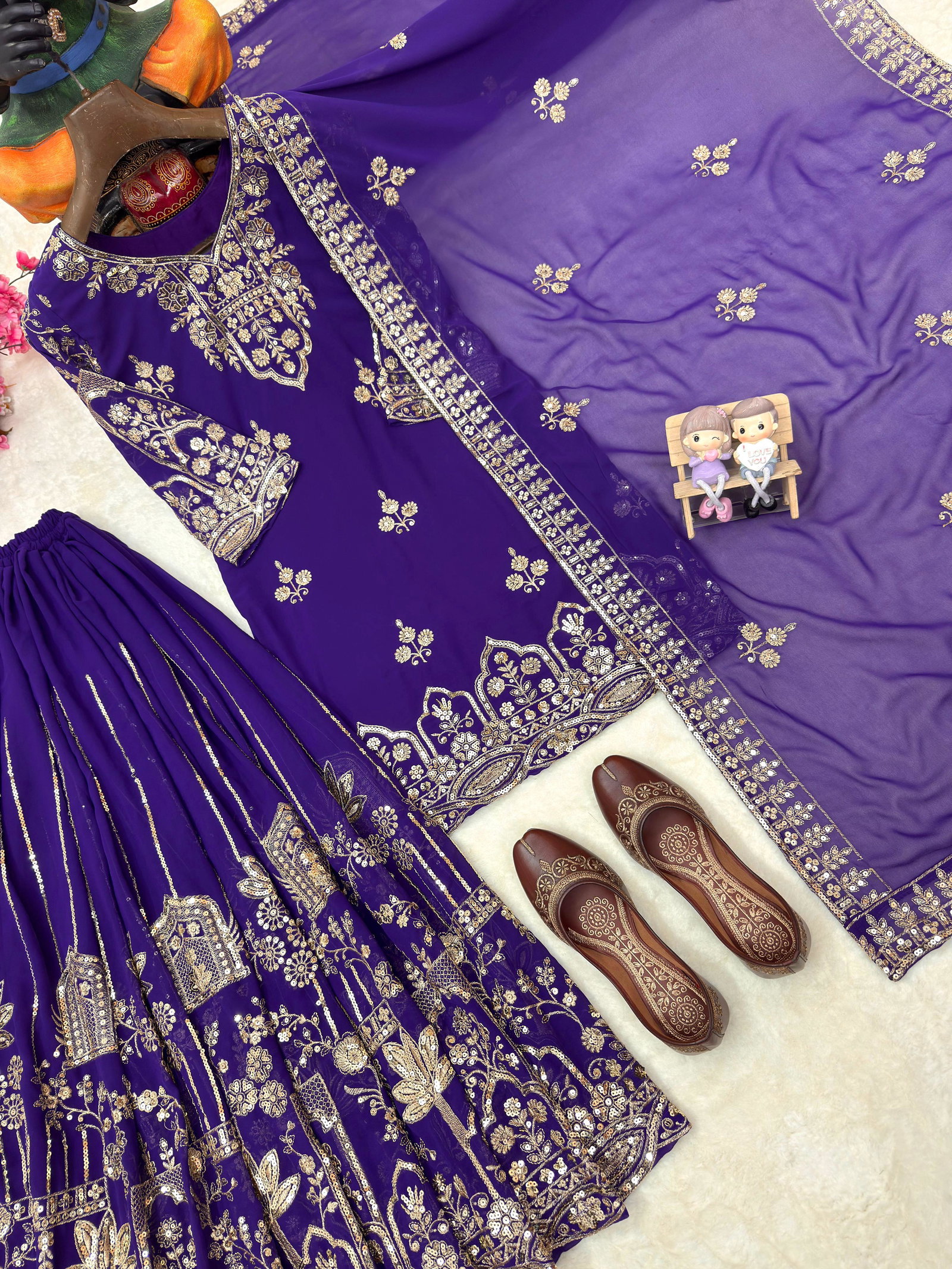 LC PRESENT PREMIUM READYMADE KURTI PLAZZO SET SERIES 1458 5