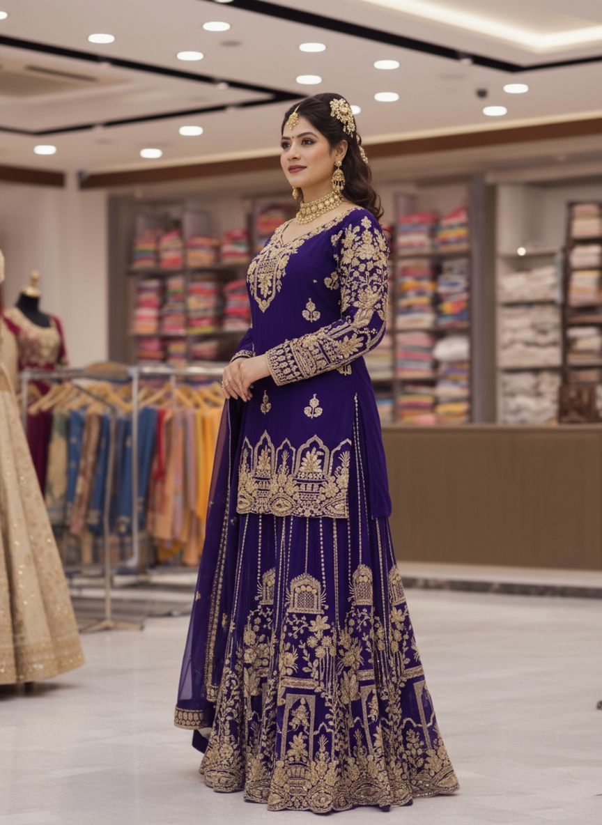 LC PRESENT PREMIUM READYMADE KURTI PLAZZO SET SERIES 1458 10