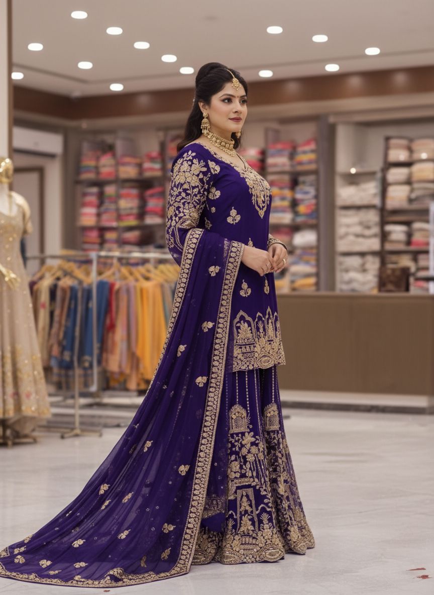 LC PRESENT PREMIUM READYMADE KURTI PLAZZO SET SERIES 1458 13