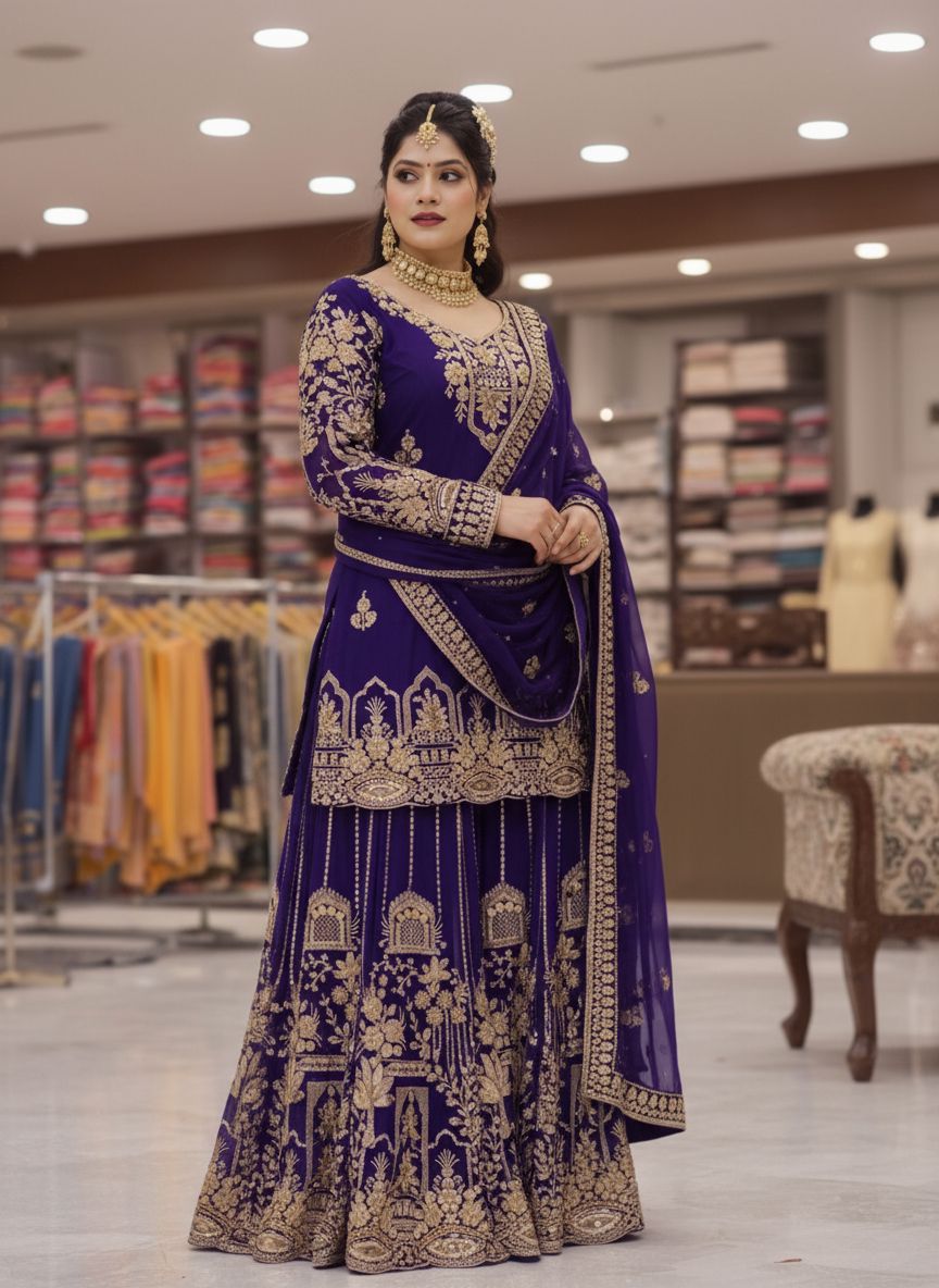 LC PRESENT PREMIUM READYMADE KURTI PLAZZO SET SERIES 1458 15