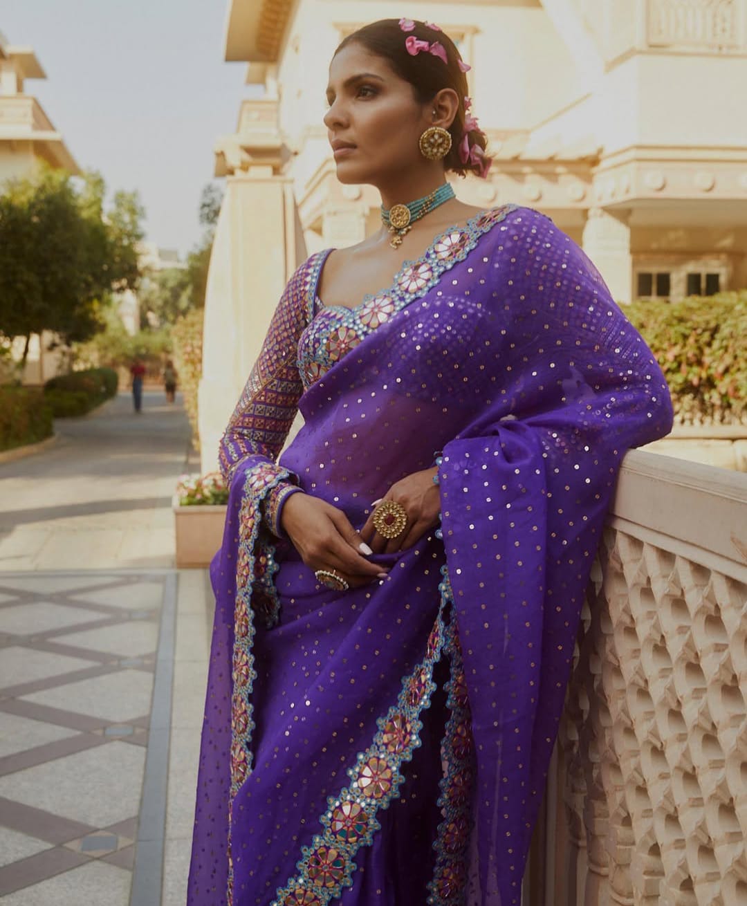 DF PRESENT BOLLYWOOD ORIGNAL MIRROR DESIGN SAREE SERIES 3453 4