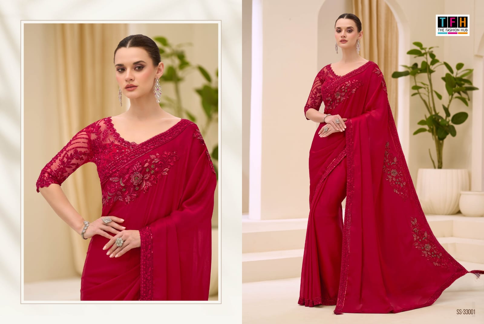 THE SILVER SCREEN PRESENT 33000 SERIES FANCY SAREE SERIES 33001-33018 13