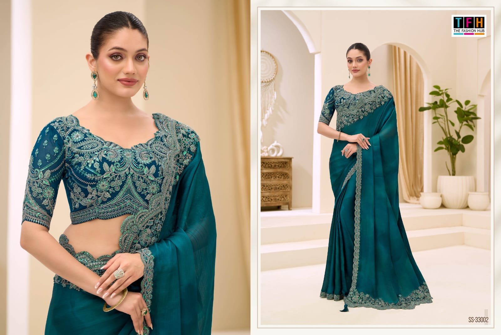 THE SILVER SCREEN PRESENT 33000 SERIES FANCY SAREE SERIES 33001-33018 3