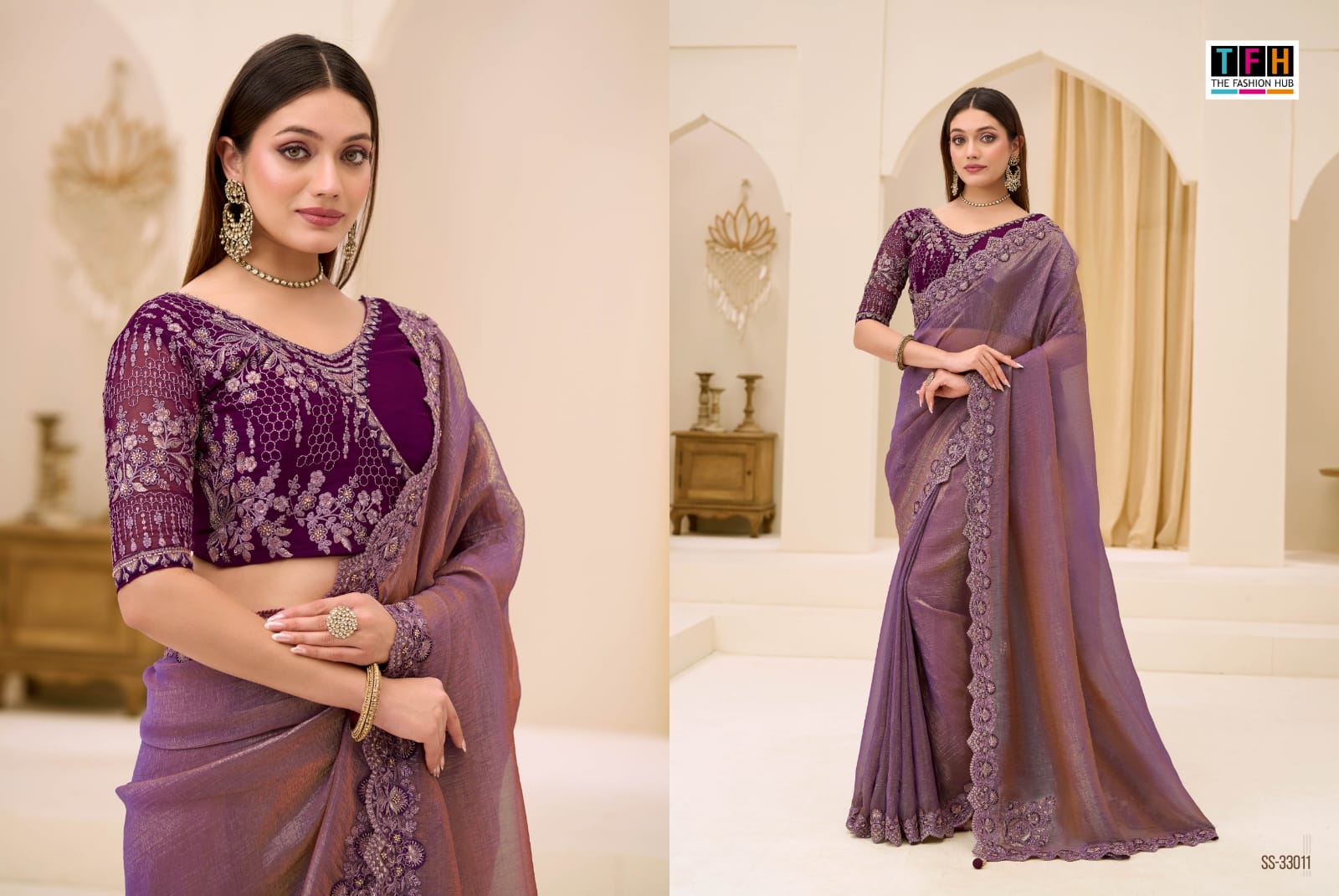 THE SILVER SCREEN PRESENT 33000 SERIES FANCY SAREE SERIES 33001-33018 1