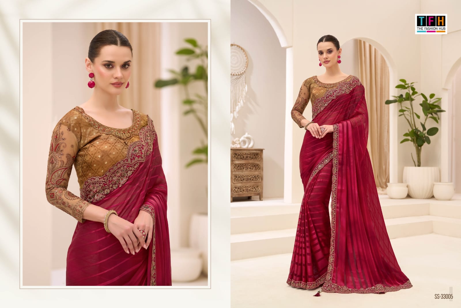 THE SILVER SCREEN PRESENT 33000 SERIES FANCY SAREE SERIES 33001-33018 7