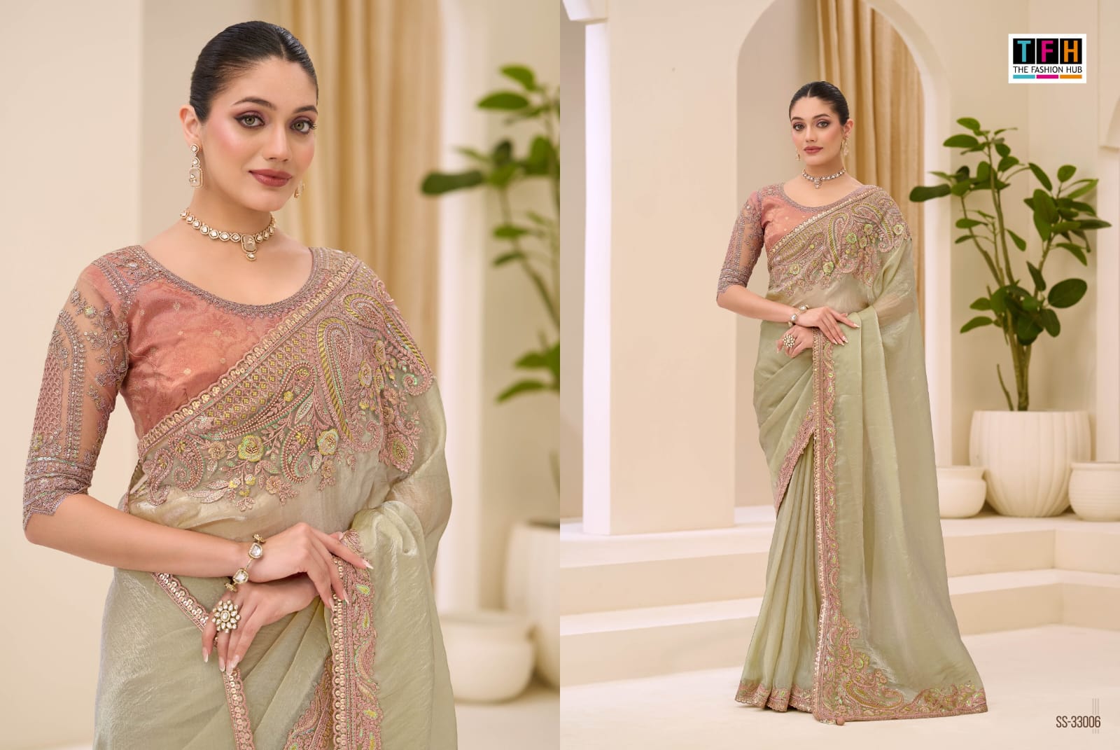 THE SILVER SCREEN PRESENT 33000 SERIES FANCY SAREE SERIES 33001-33018 19