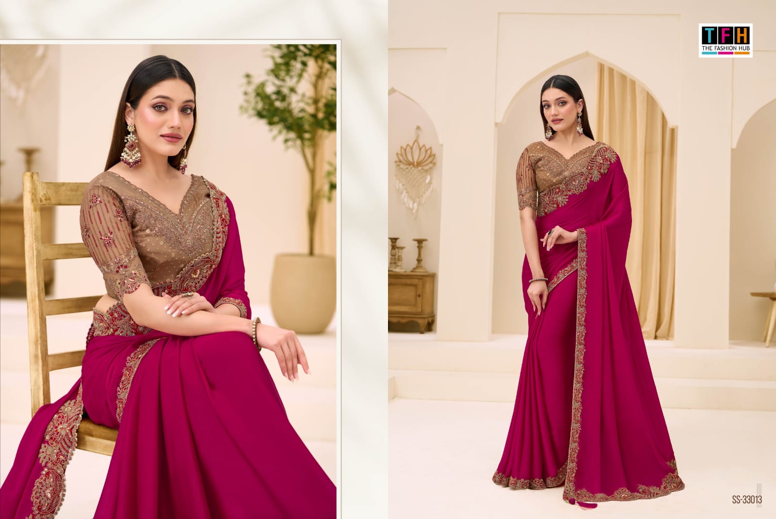 THE SILVER SCREEN PRESENT 33000 SERIES FANCY SAREE SERIES 33001-33018 14