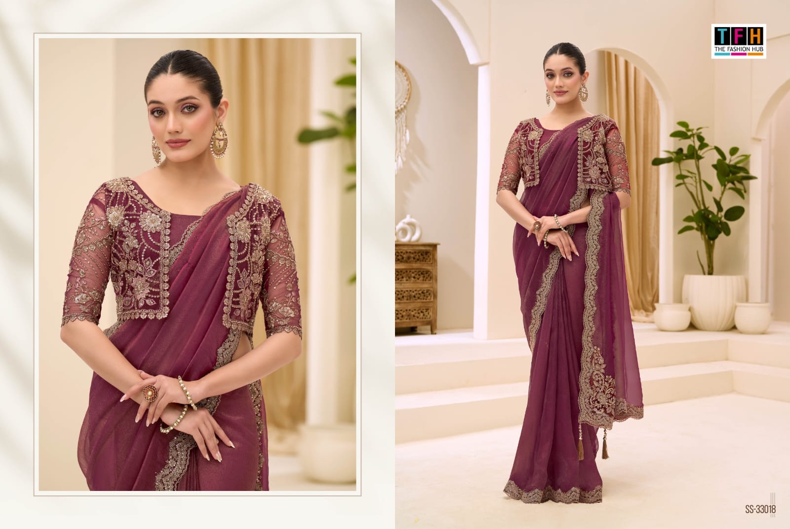 THE SILVER SCREEN PRESENT 33000 SERIES FANCY SAREE SERIES 33001-33018 16