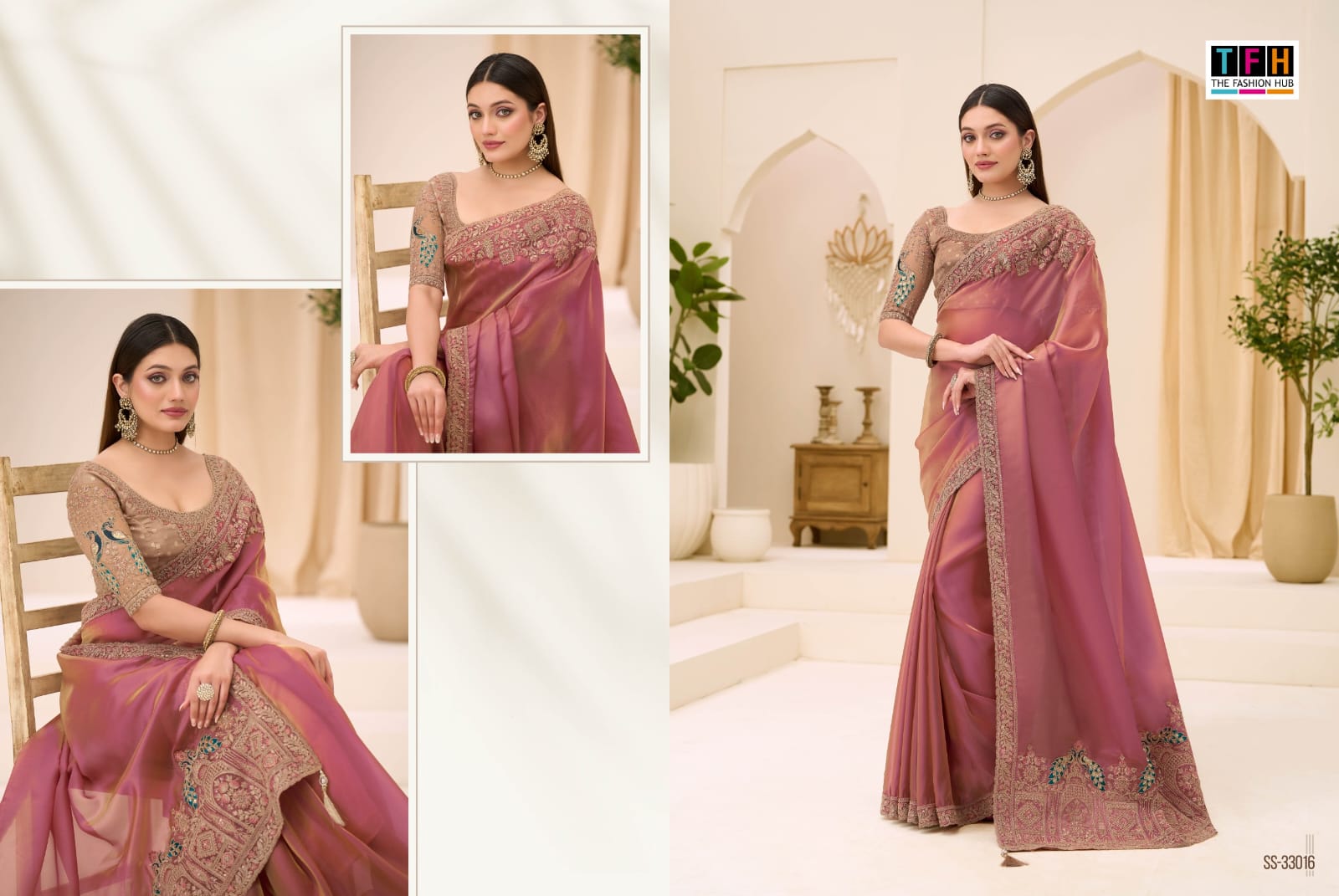 THE SILVER SCREEN PRESENT 33000 SERIES FANCY SAREE SERIES 33001-33018 5