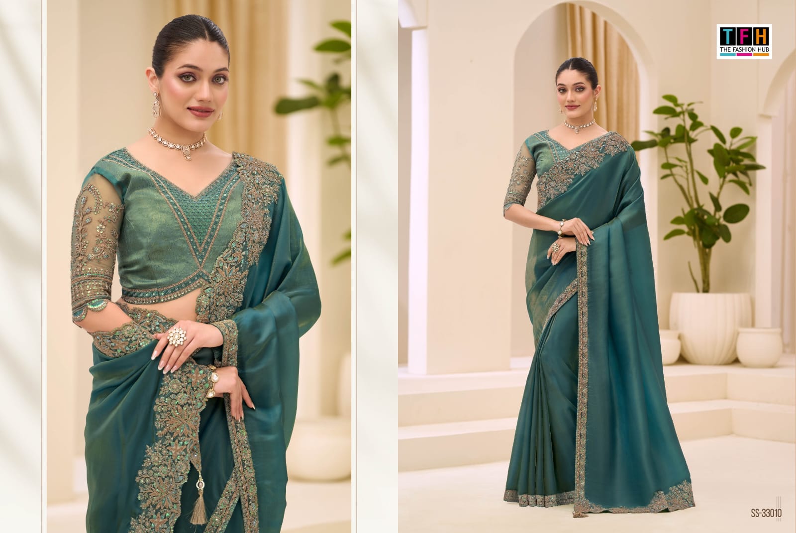 THE SILVER SCREEN PRESENT 33000 SERIES FANCY SAREE SERIES 33001-33018 12