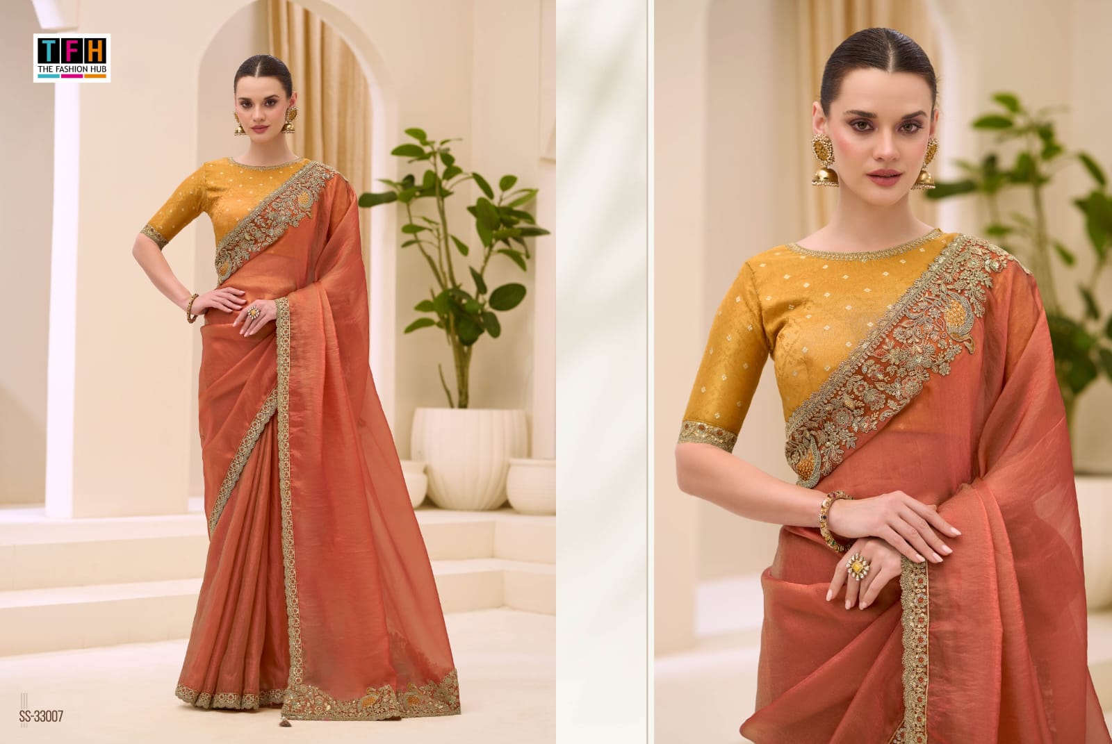 THE SILVER SCREEN PRESENT 33000 SERIES FANCY SAREE SERIES 33001-33018 15