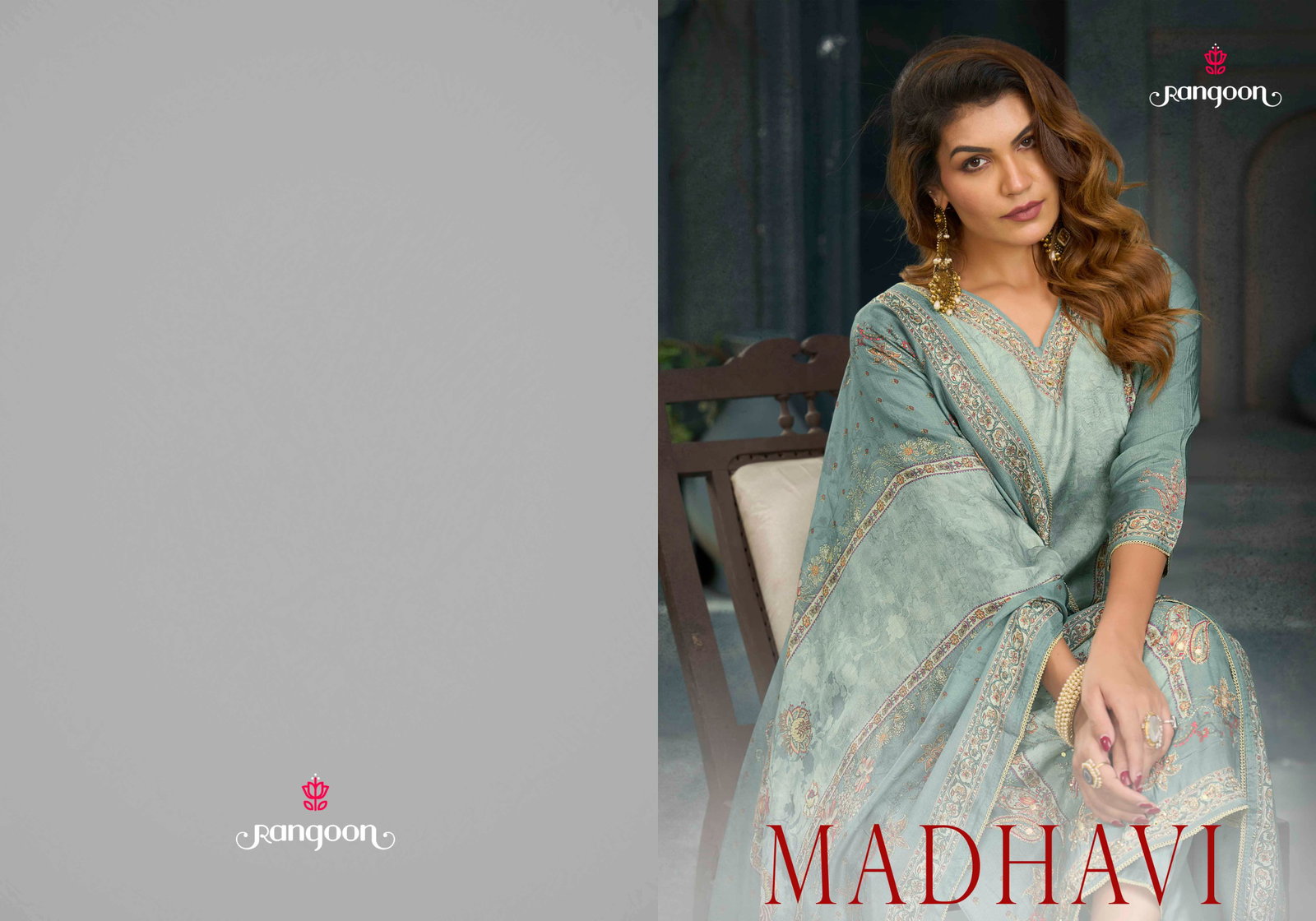 RANGOON PRESENT MADHAVI SERIES PURE MUSLIN WITH PURE DIGITAL PRINT SERIES 10831-10834 7