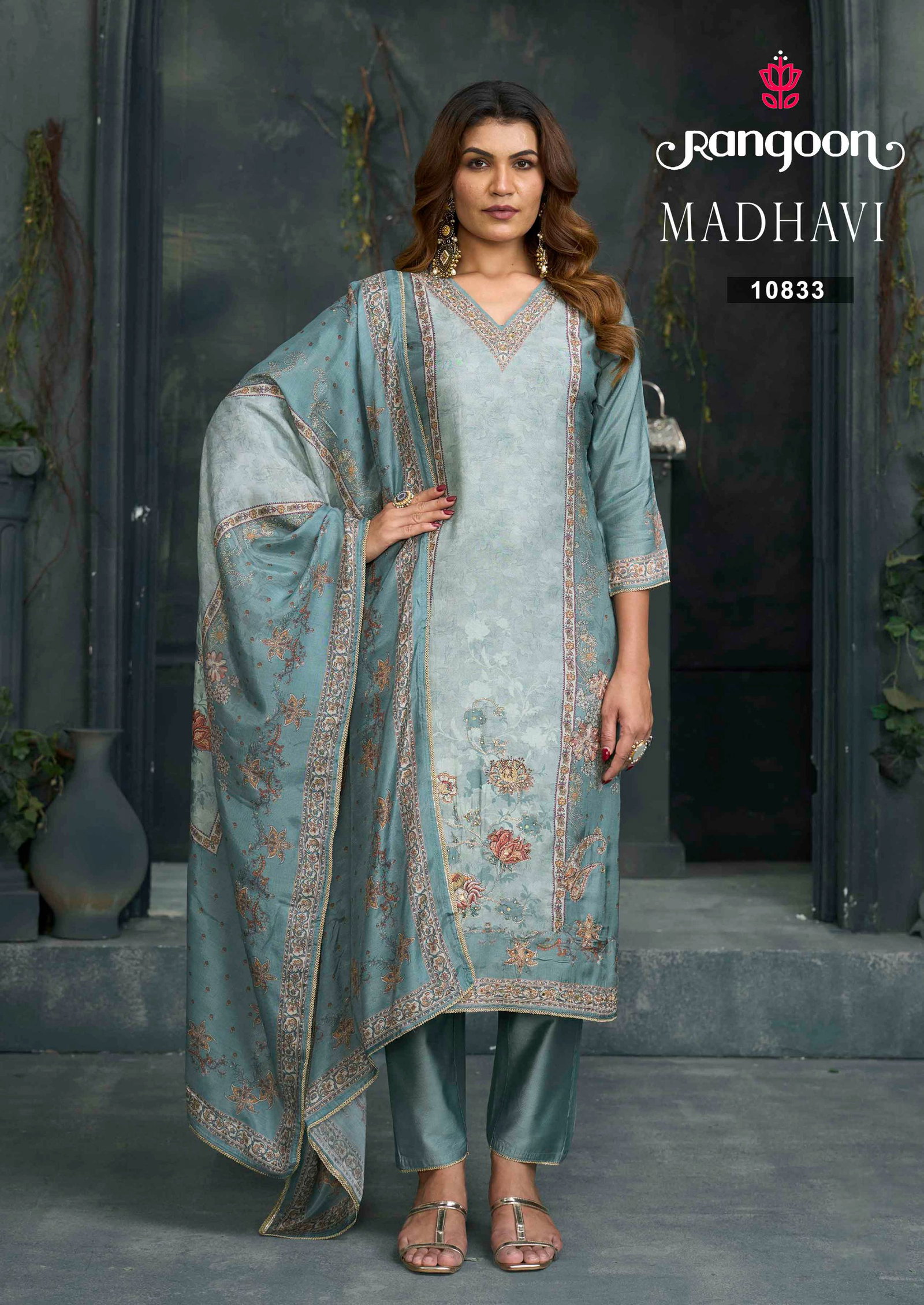 RANGOON PRESENT MADHAVI SERIES PURE MUSLIN WITH PURE DIGITAL PRINT SERIES 10831-10834 3