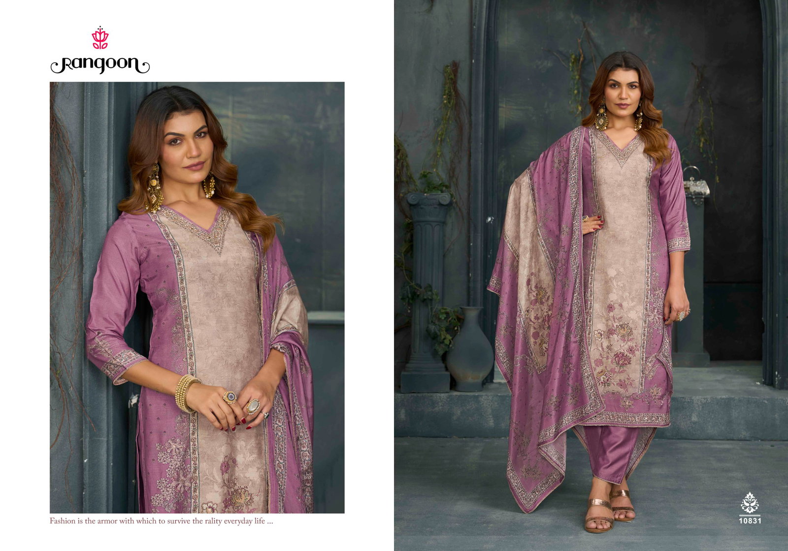 RANGOON PRESENT MADHAVI SERIES PURE MUSLIN WITH PURE DIGITAL PRINT SERIES 10831-10834 10