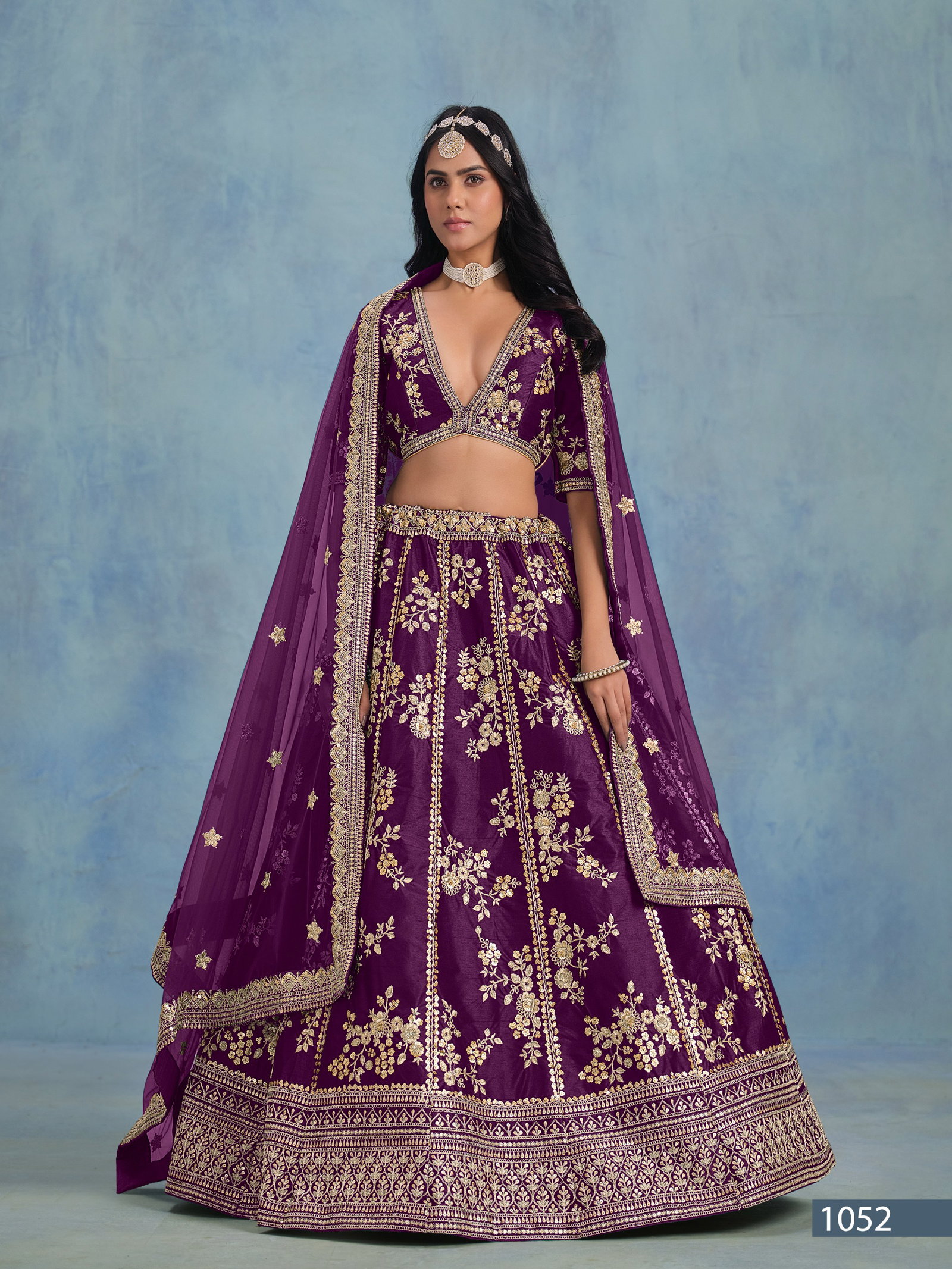NEW LEHENGA COLLECTION SHELIZA BY MEVISH SERIES 1051 A TO 1051 D 9