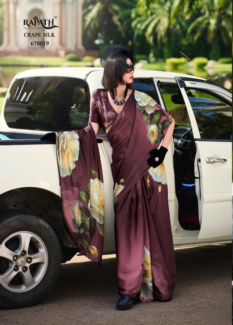 RAJ PATH PRESENT PURE SATIN SILK WITH AJRAKH PRINT SERIES 670019 to 670027 17