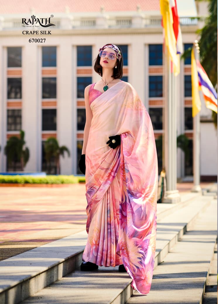 RAJ PATH PRESENT PURE SATIN SILK WITH AJRAKH PRINT SERIES 670019 to 670027 11
