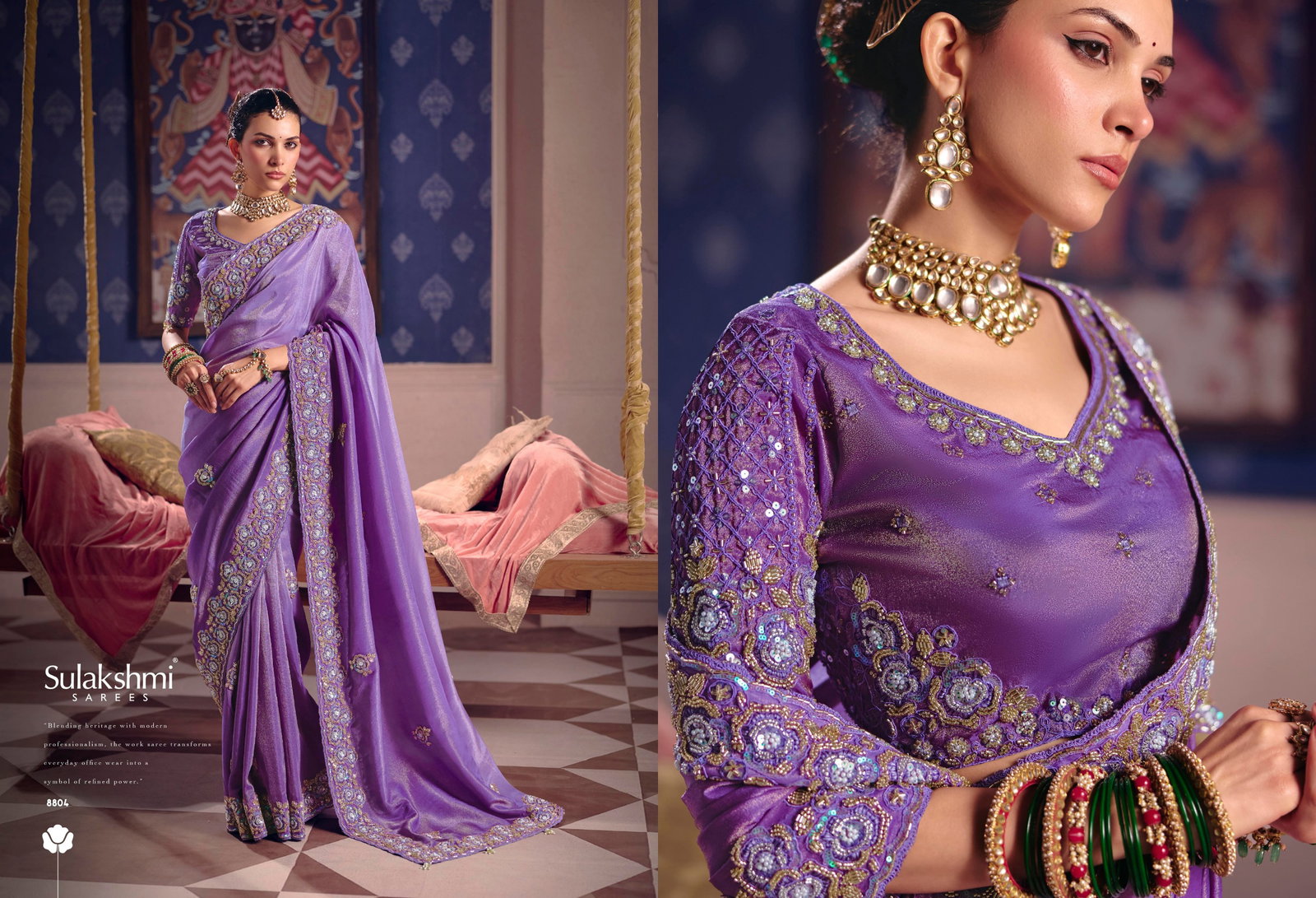 SULKASHMI PRESENT FANCY BRIDAL WEAR SAREE CATLOUGLE TARANG SERIES 8801-8812 6