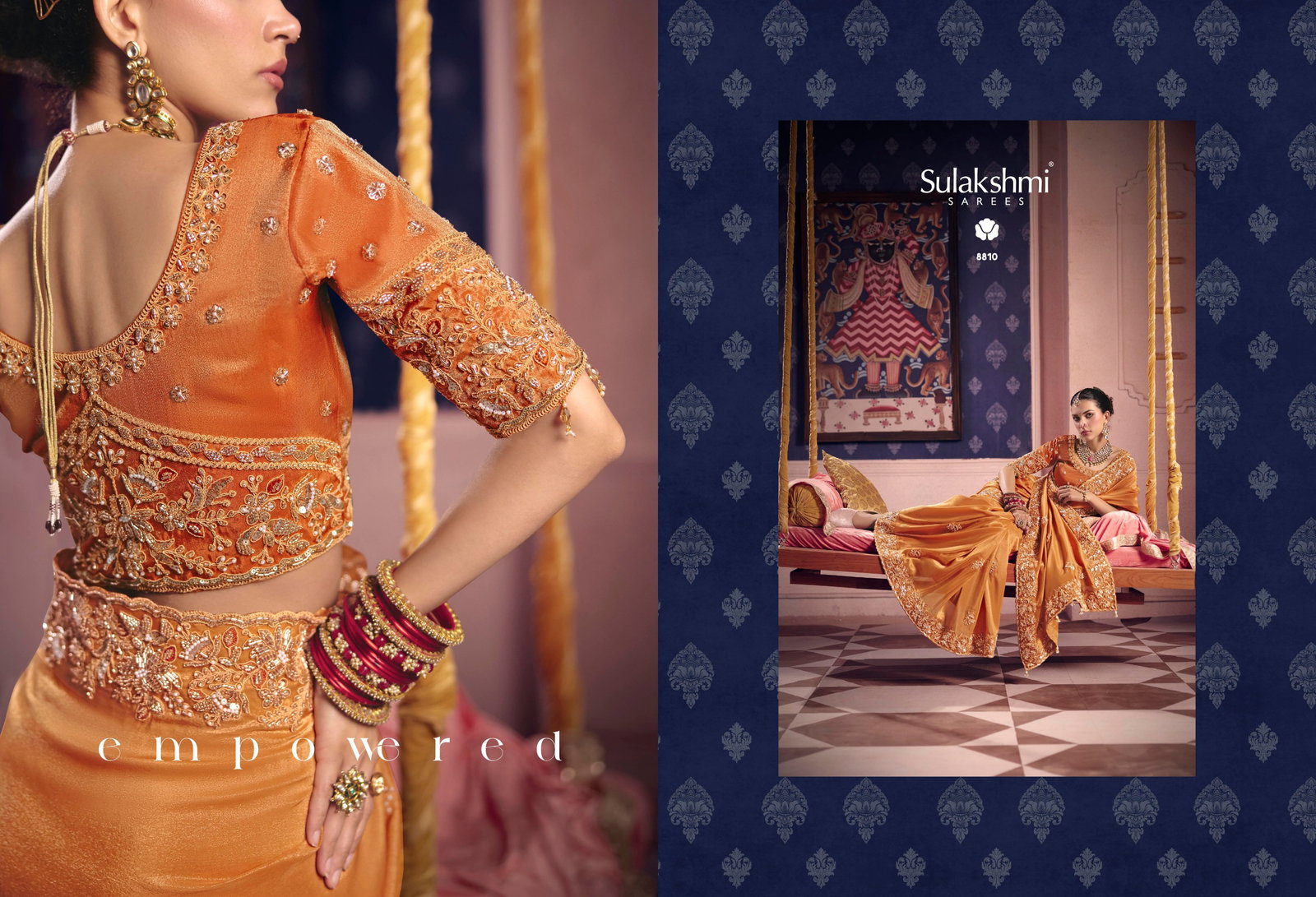 SULKASHMI PRESENT FANCY BRIDAL WEAR SAREE CATLOUGLE TARANG SERIES 8801-8812 7