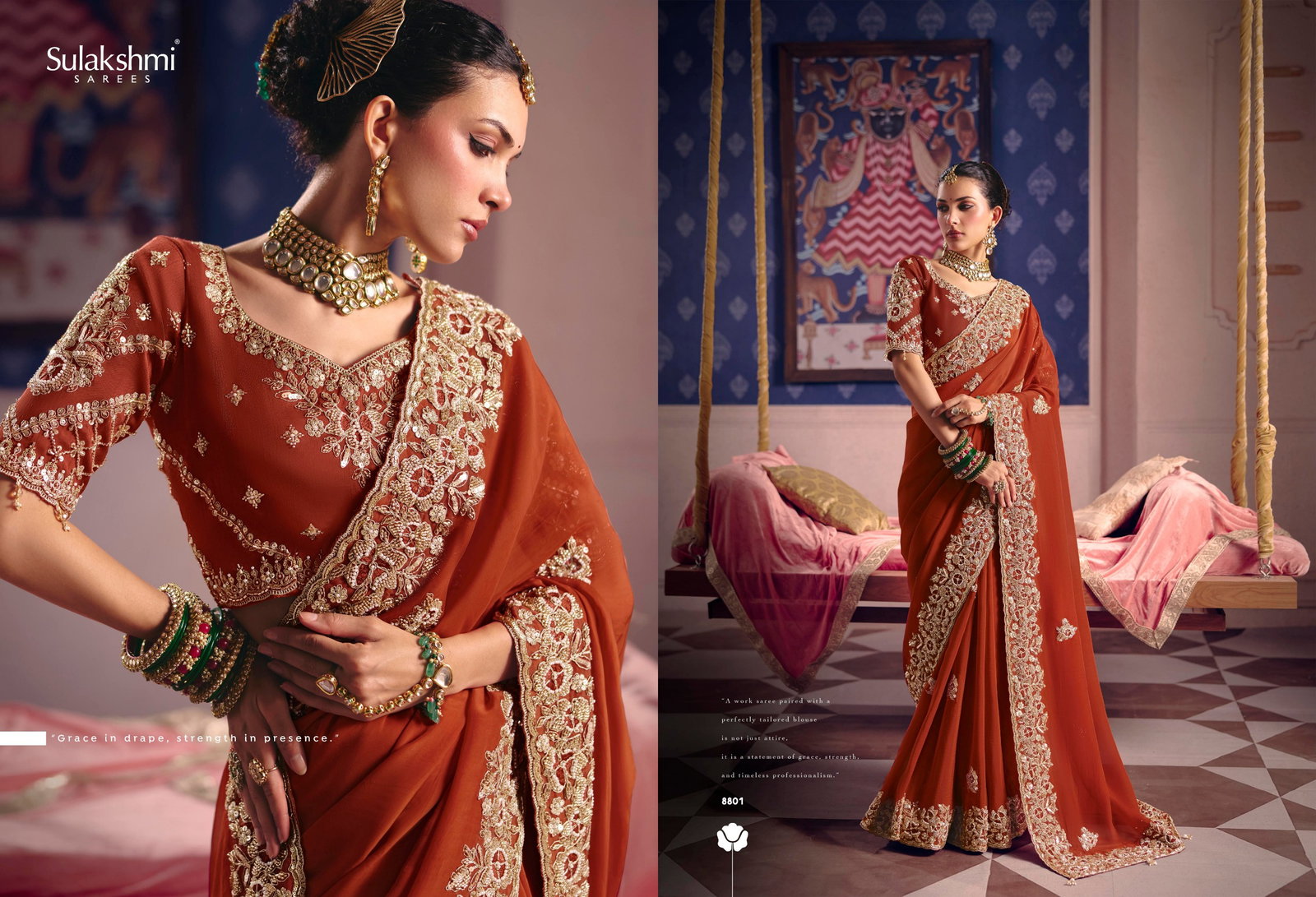 SULKASHMI PRESENT FANCY BRIDAL WEAR SAREE CATLOUGLE TARANG SERIES 8801-8812 8