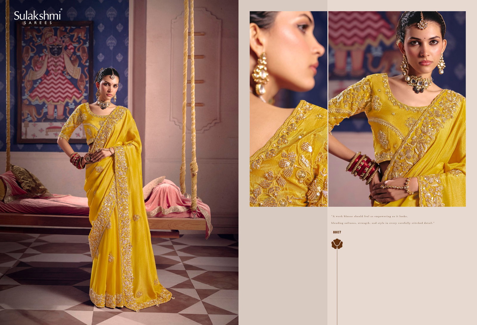 SULKASHMI PRESENT FANCY BRIDAL WEAR SAREE CATLOUGLE TARANG SERIES 8801-8812 3