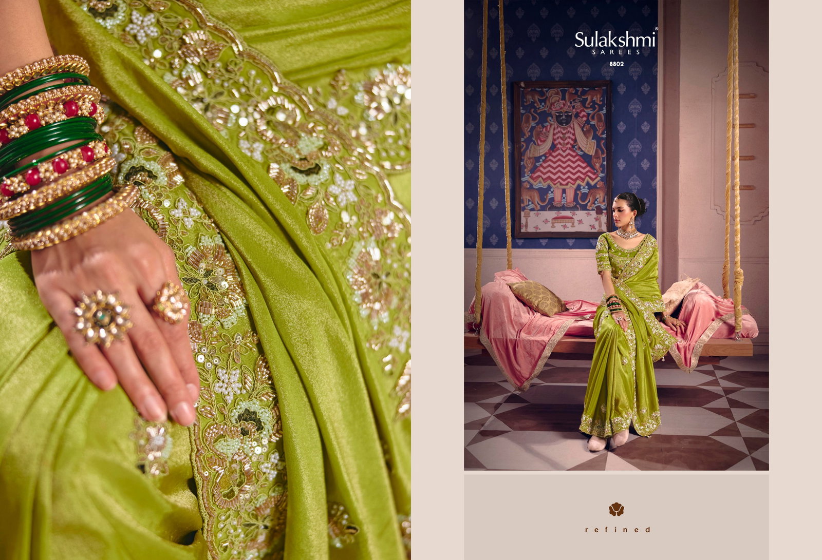 SULKASHMI PRESENT FANCY BRIDAL WEAR SAREE CATLOUGLE TARANG SERIES 8801-8812 9