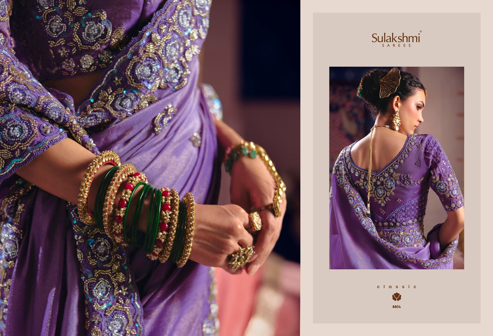 SULKASHMI PRESENT FANCY BRIDAL WEAR SAREE CATLOUGLE TARANG SERIES 8801-8812 19