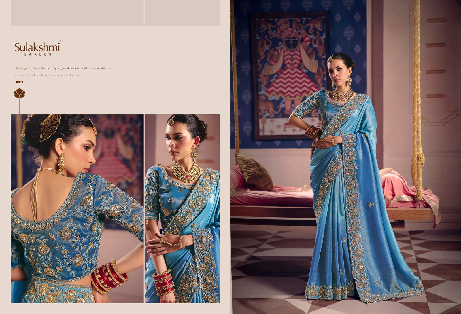 SULKASHMI PRESENT FANCY BRIDAL WEAR SAREE CATLOUGLE TARANG SERIES 8801-8812 5