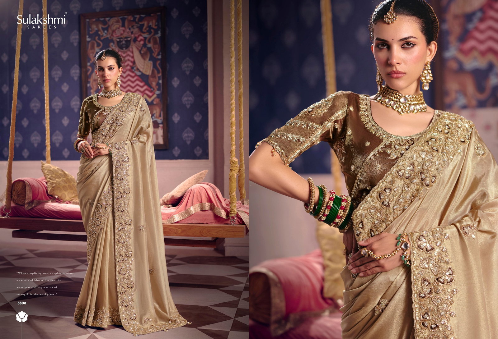 SULKASHMI PRESENT FANCY BRIDAL WEAR SAREE CATLOUGLE TARANG SERIES 8801-8812 18