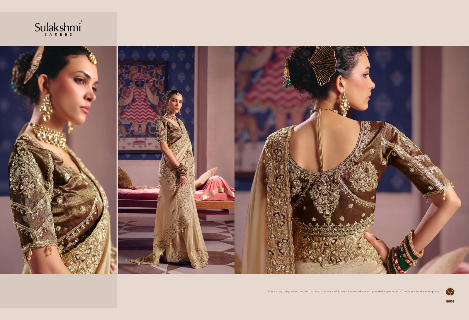 SULKASHMI PRESENT FANCY BRIDAL WEAR SAREE CATLOUGLE TARANG SERIES 8801-8812 11