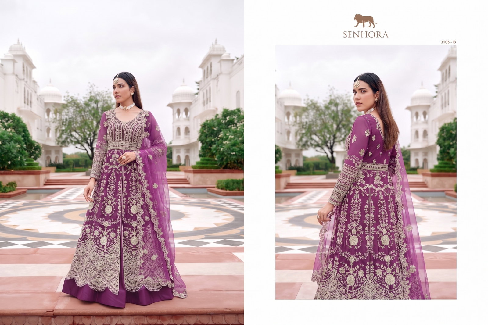 SENOHARA PRESNET PARTY WEAR LEHENGA CHOLI MAISHA CATLOUGLE SERIES 3106A TO 3106B 3