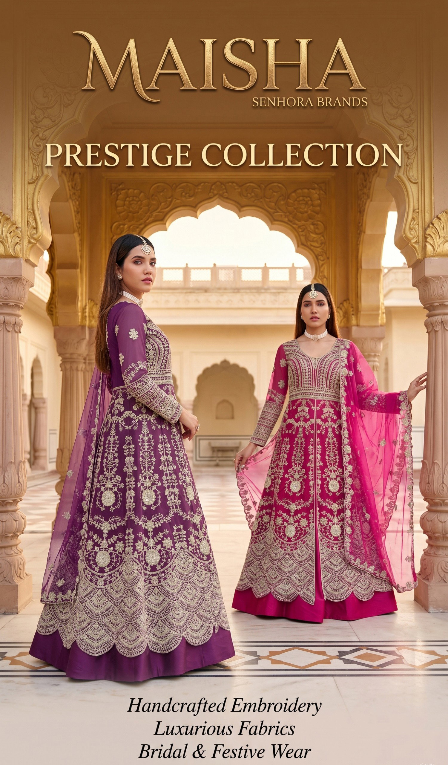 SENOHARA PRESNET PARTY WEAR LEHENGA CHOLI MAISHA CATLOUGLE SERIES 3106A TO 3106B 7