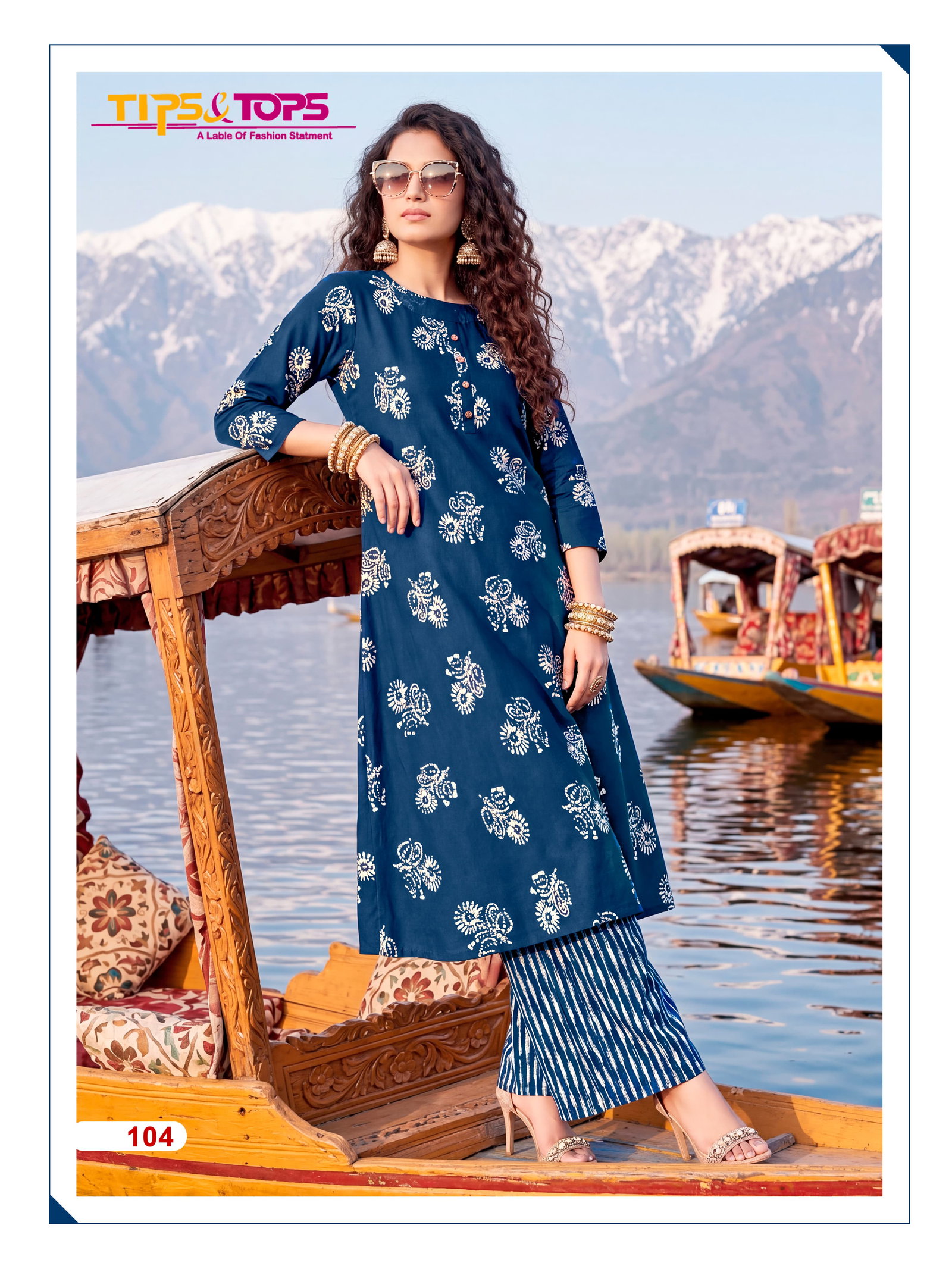 TIP TOPS PRESNET A LINE KURTI SET CATLOUGLES MANNAT SERIES 101-106 5