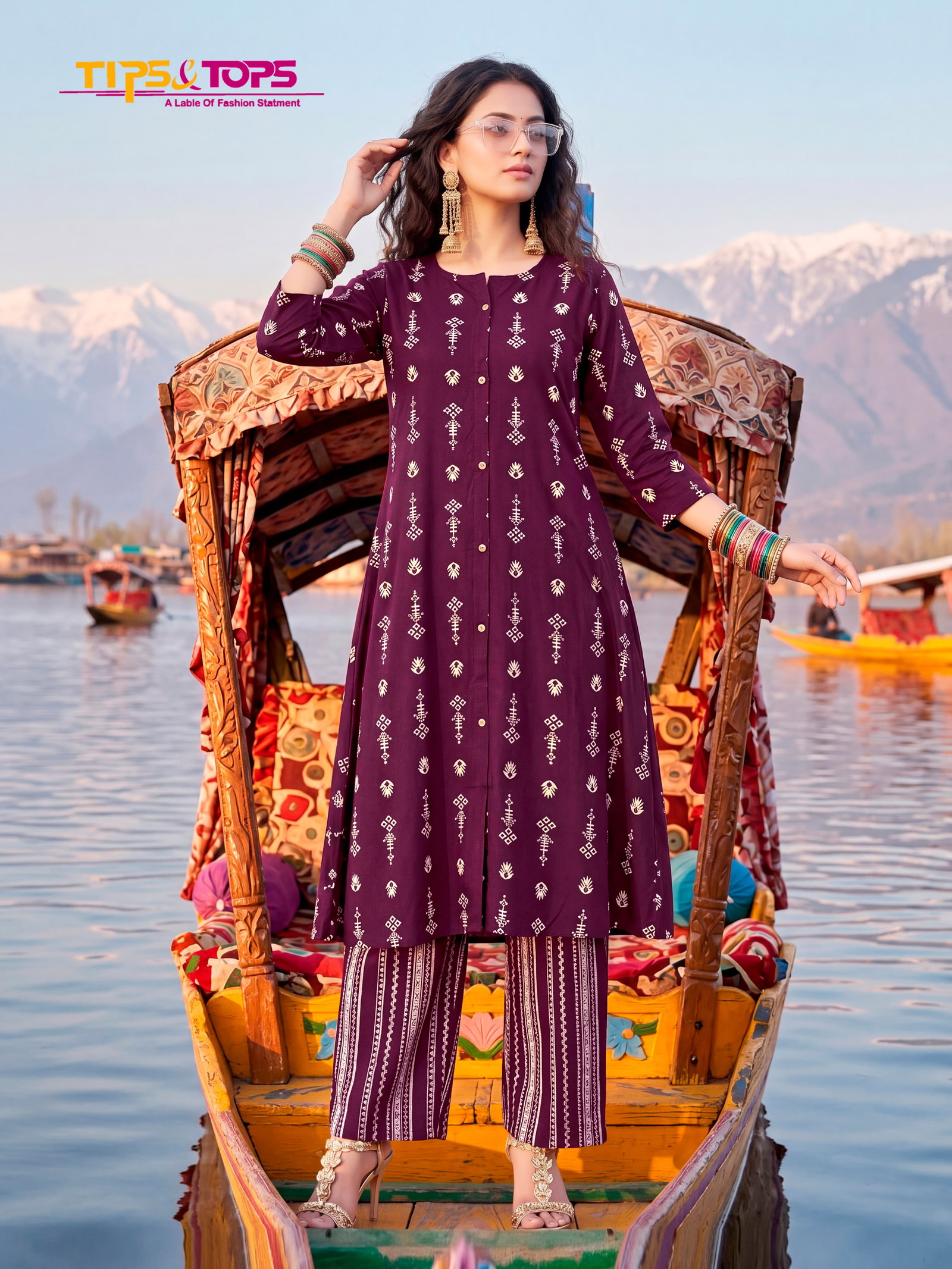 TIP TOPS PRESNET A LINE KURTI SET CATLOUGLES MANNAT SERIES 101-106 1