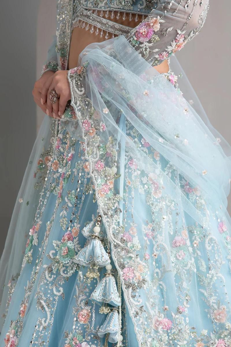 BOLLYWOOD PRESENT PREMIUM ORGANZA LEHENGA CHOLI SERIES 1763 25