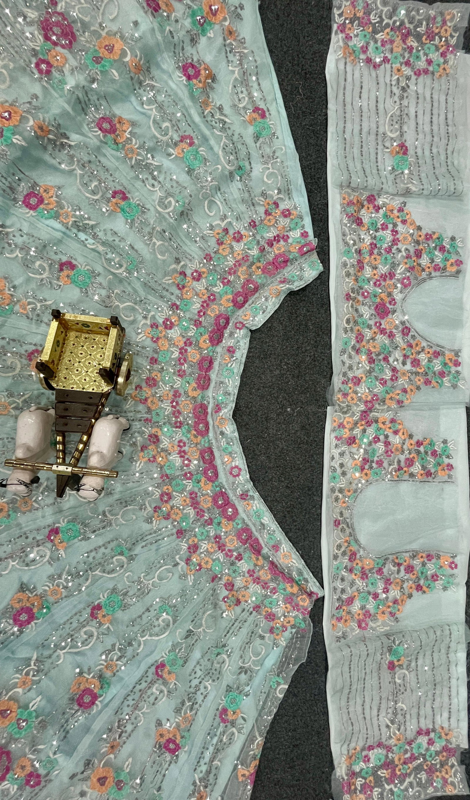 BOLLYWOOD PRESENT PREMIUM ORGANZA LEHENGA CHOLI SERIES 1763 12