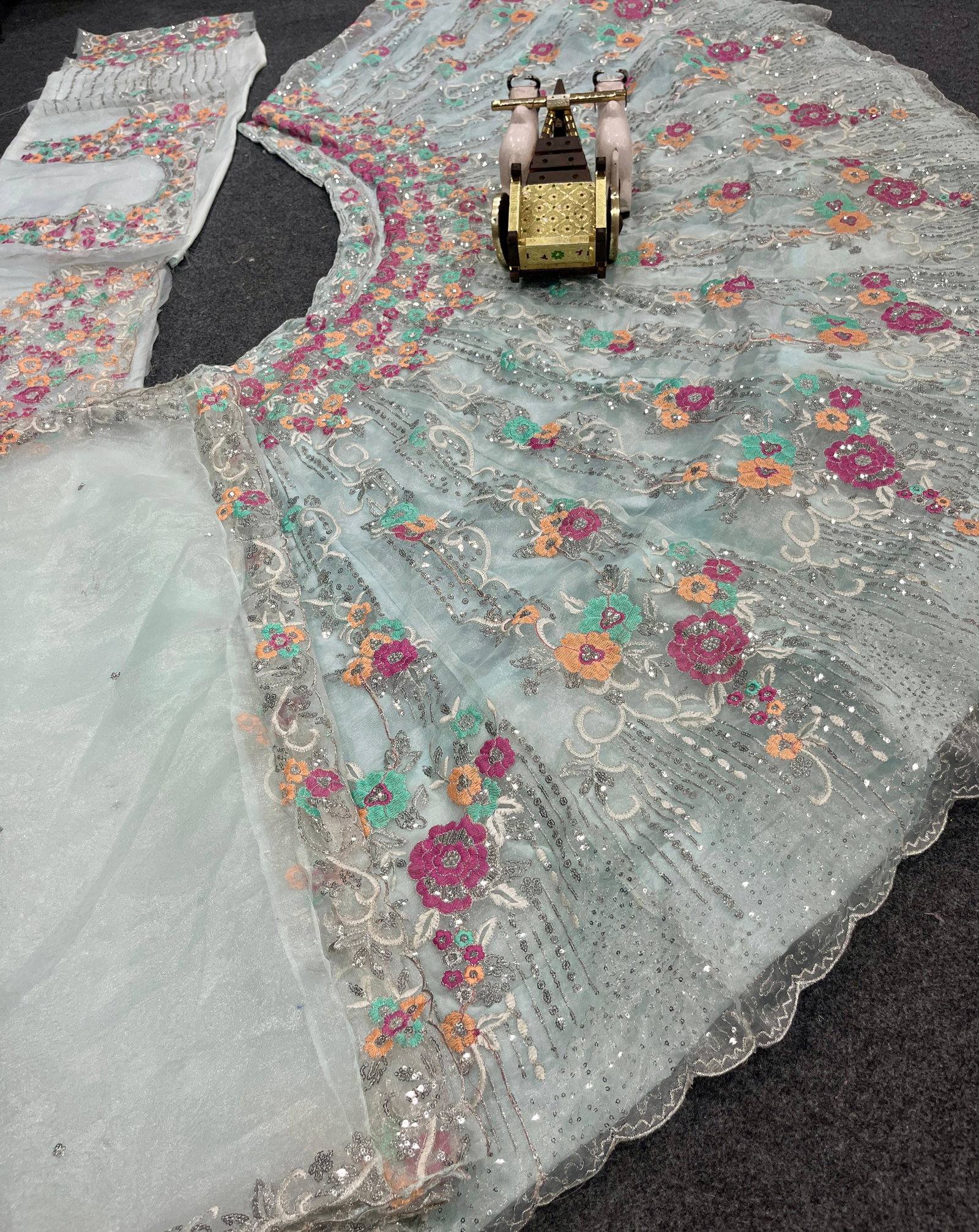 BOLLYWOOD PRESENT PREMIUM ORGANZA LEHENGA CHOLI SERIES 1763 17