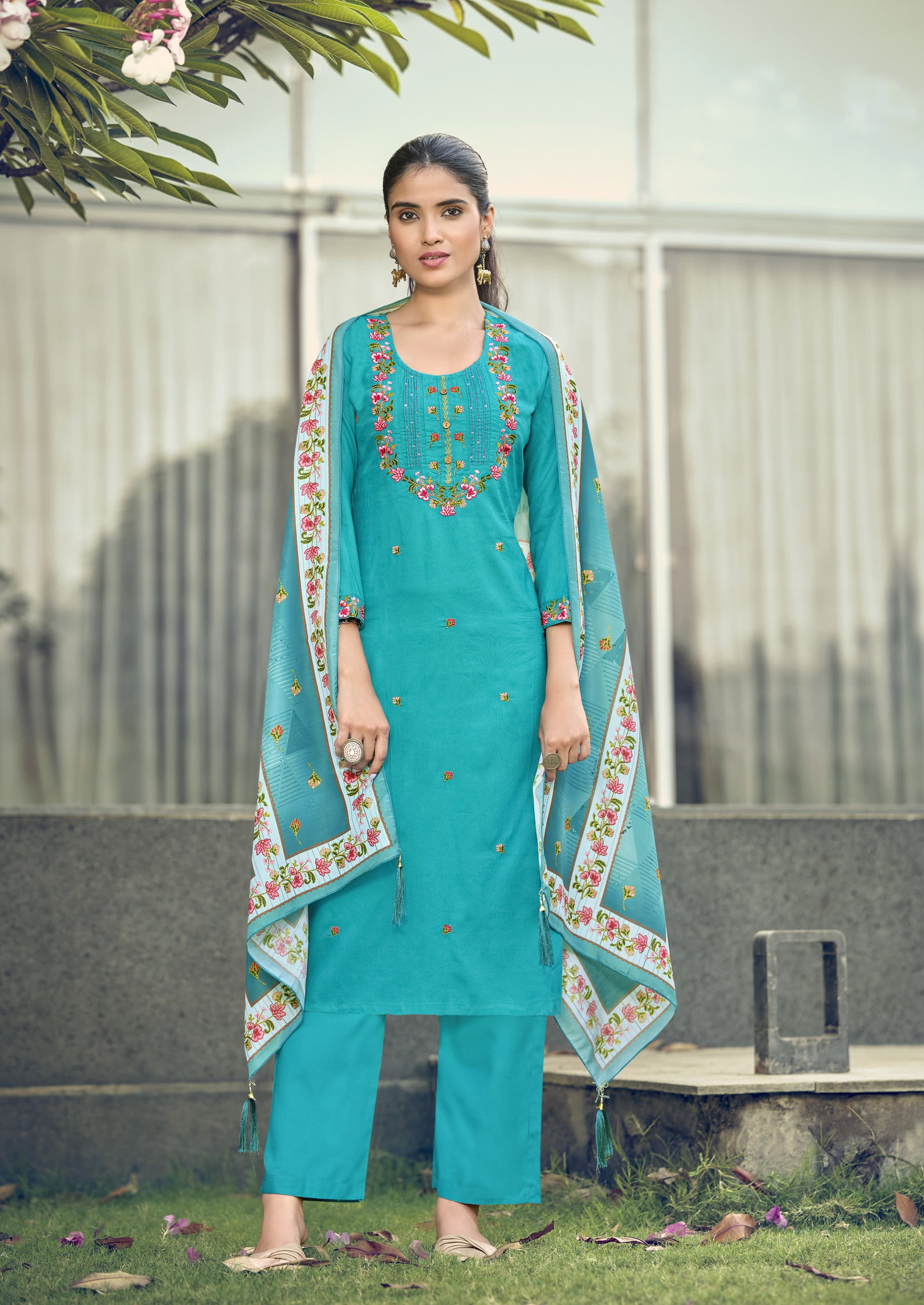 WOODEE PRESENT CATLOUGLE BAWREE SERIES 1001-1006 WITH TOP BOTTOM DUPATTA 7