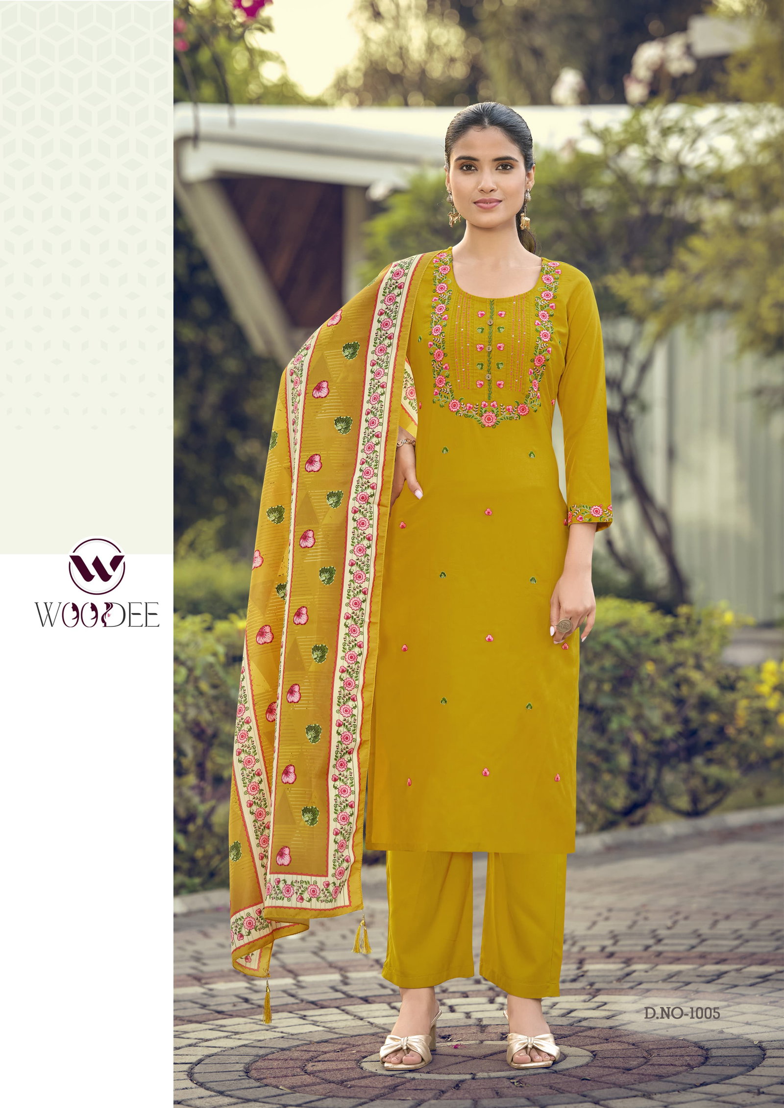 WOODEE PRESENT CATLOUGLE BAWREE SERIES 1001-1006 WITH TOP BOTTOM DUPATTA 6