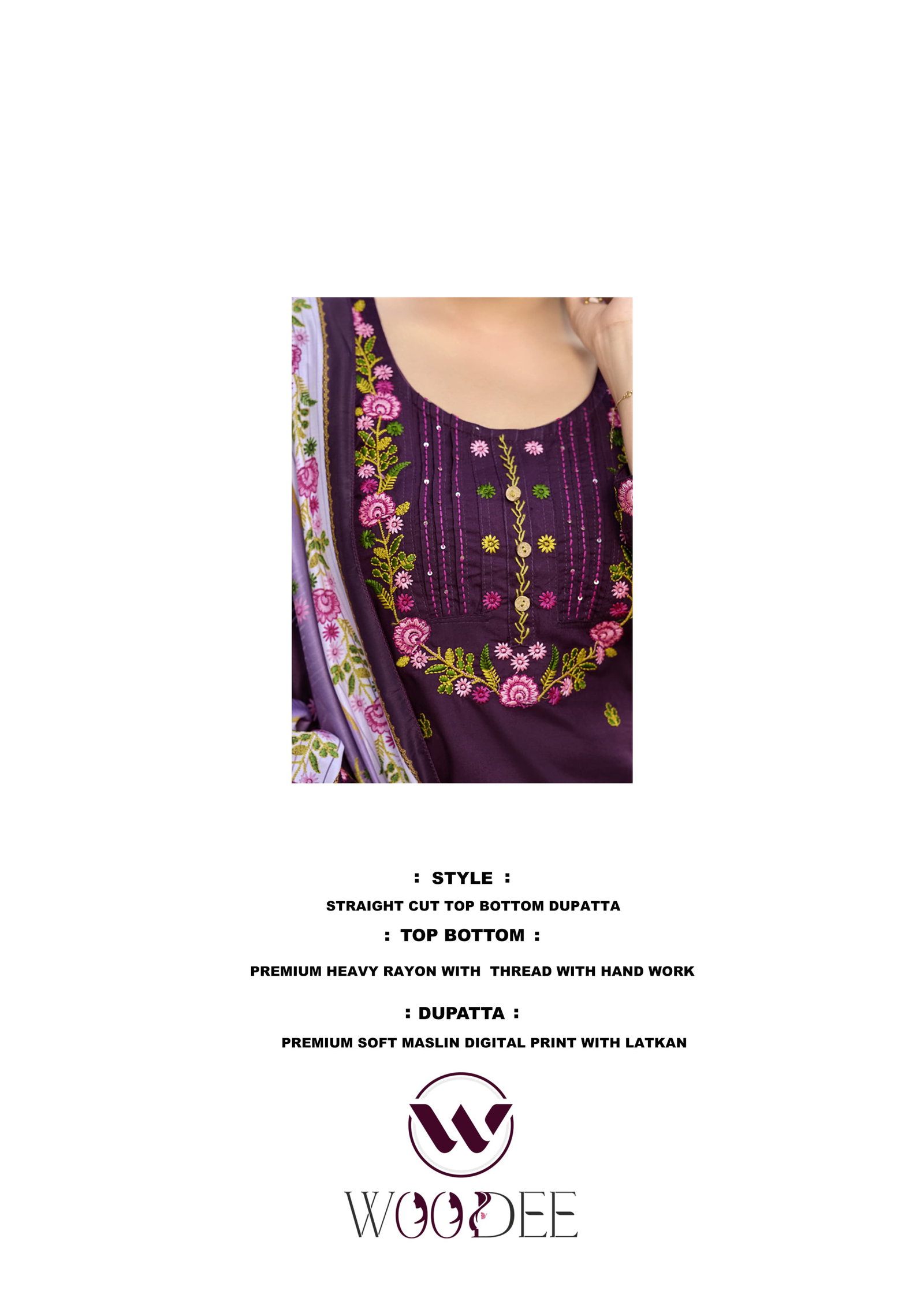 WOODEE PRESENT CATLOUGLE BAWREE SERIES 1001-1006 WITH TOP BOTTOM DUPATTA 5