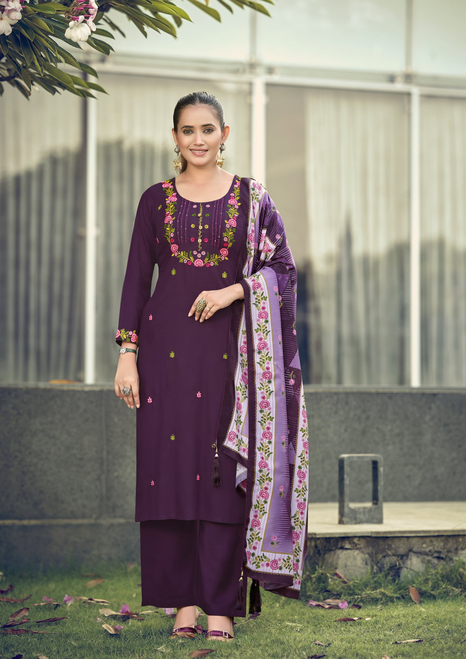 WOODEE PRESENT CATLOUGLE BAWREE SERIES 1001-1006 WITH TOP BOTTOM DUPATTA 4
