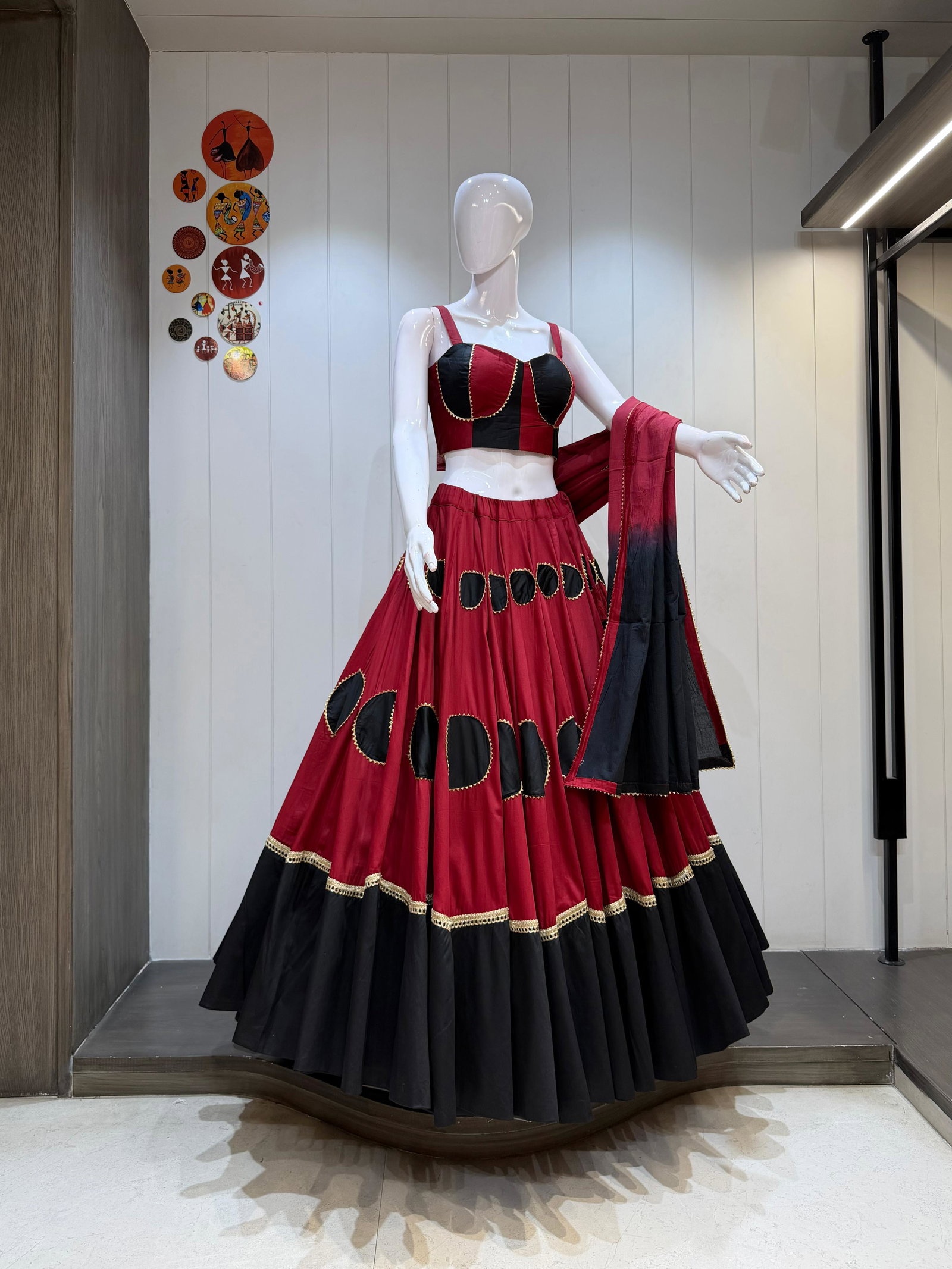 AS PRESENT READYMADE LEHENGA CHOLI PURE JAM COTTON SERIES RASGULLA 1