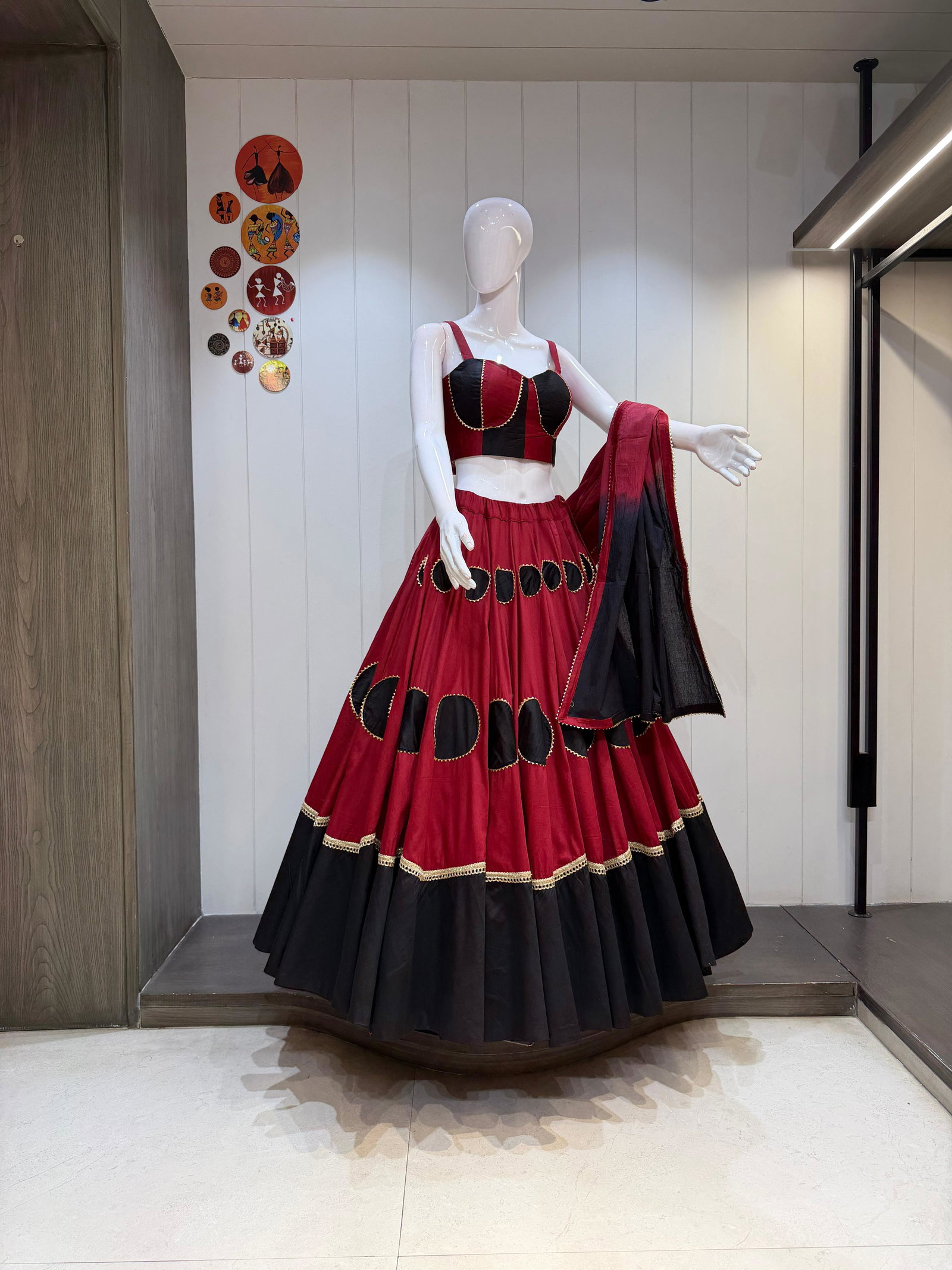 AS PRESENT READYMADE LEHENGA CHOLI PURE JAM COTTON SERIES RASGULLA 5