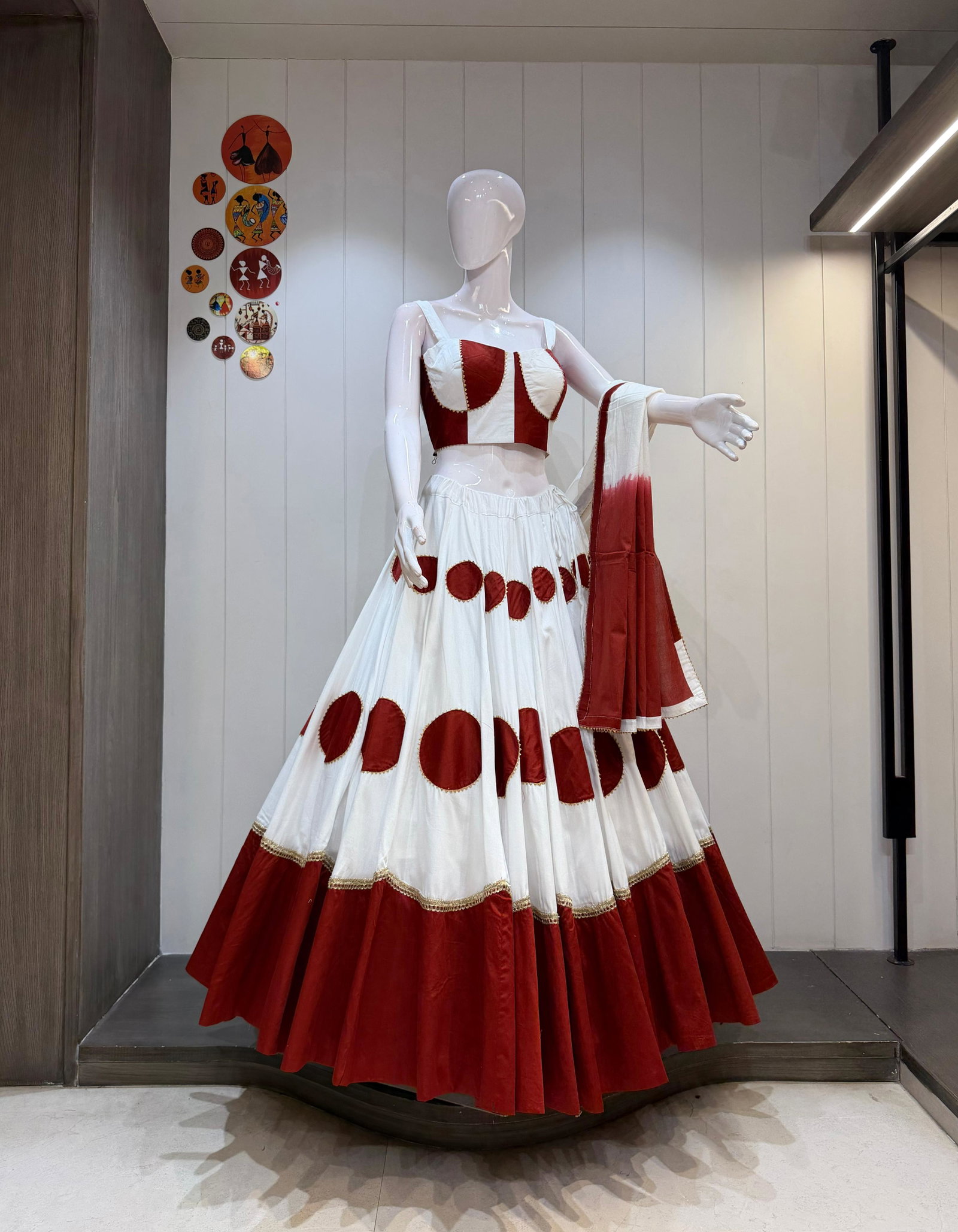 AS PRESENT READYMADE LEHENGA CHOLI PURE JAM COTTON SERIES RASGULLA 3